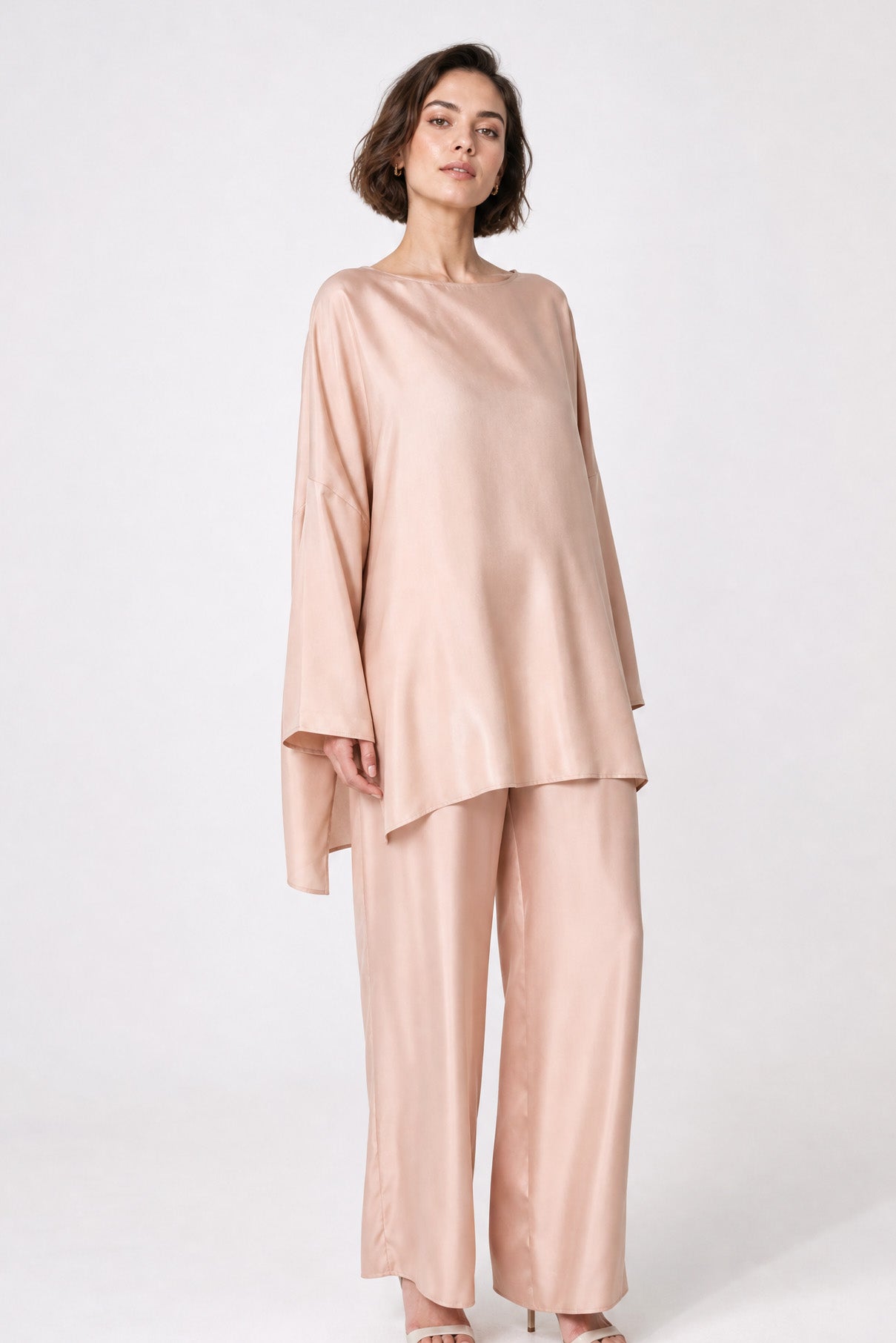 SAMIRA ONE-SIZE TUNIC IN SILK TWILL
