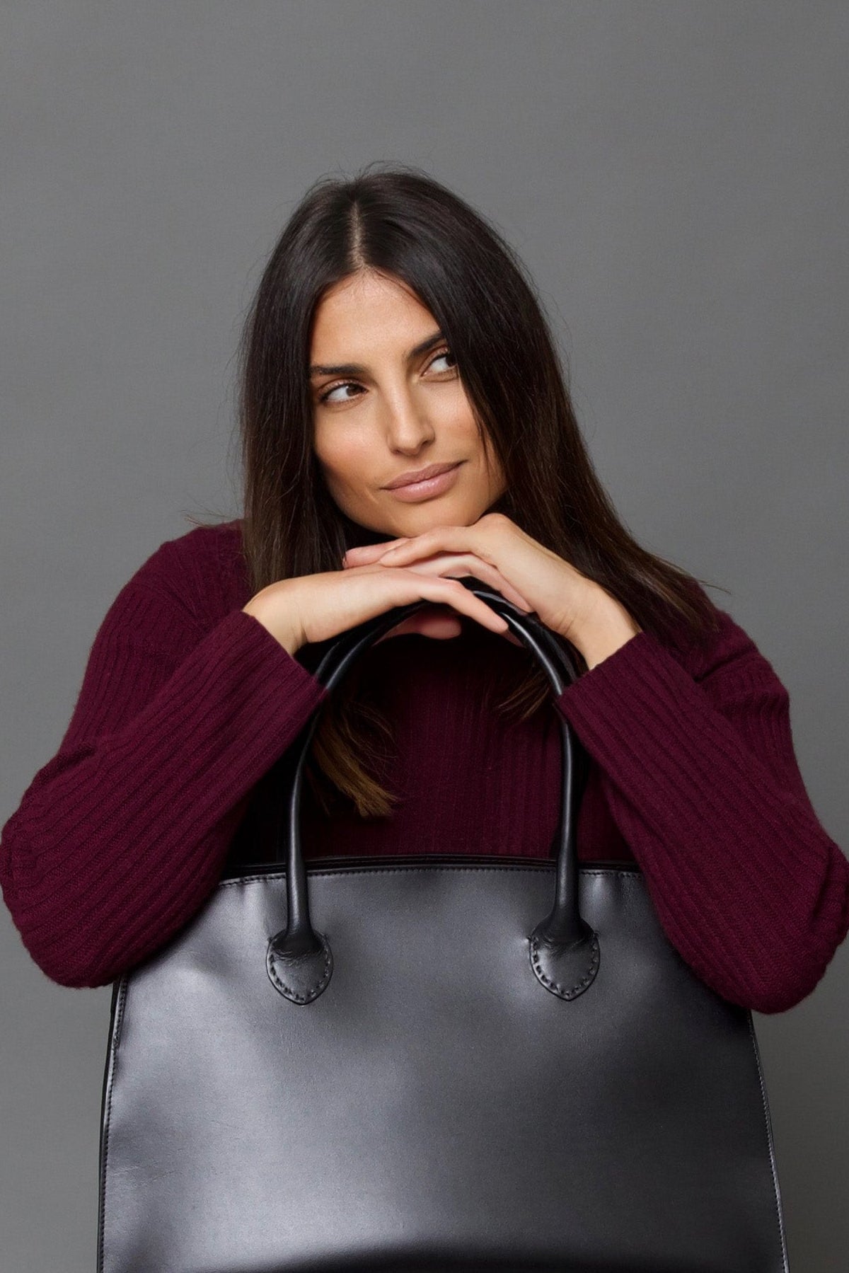 SANA HIGH NECK IN ITALIAN MERINO YAK CASHMERE