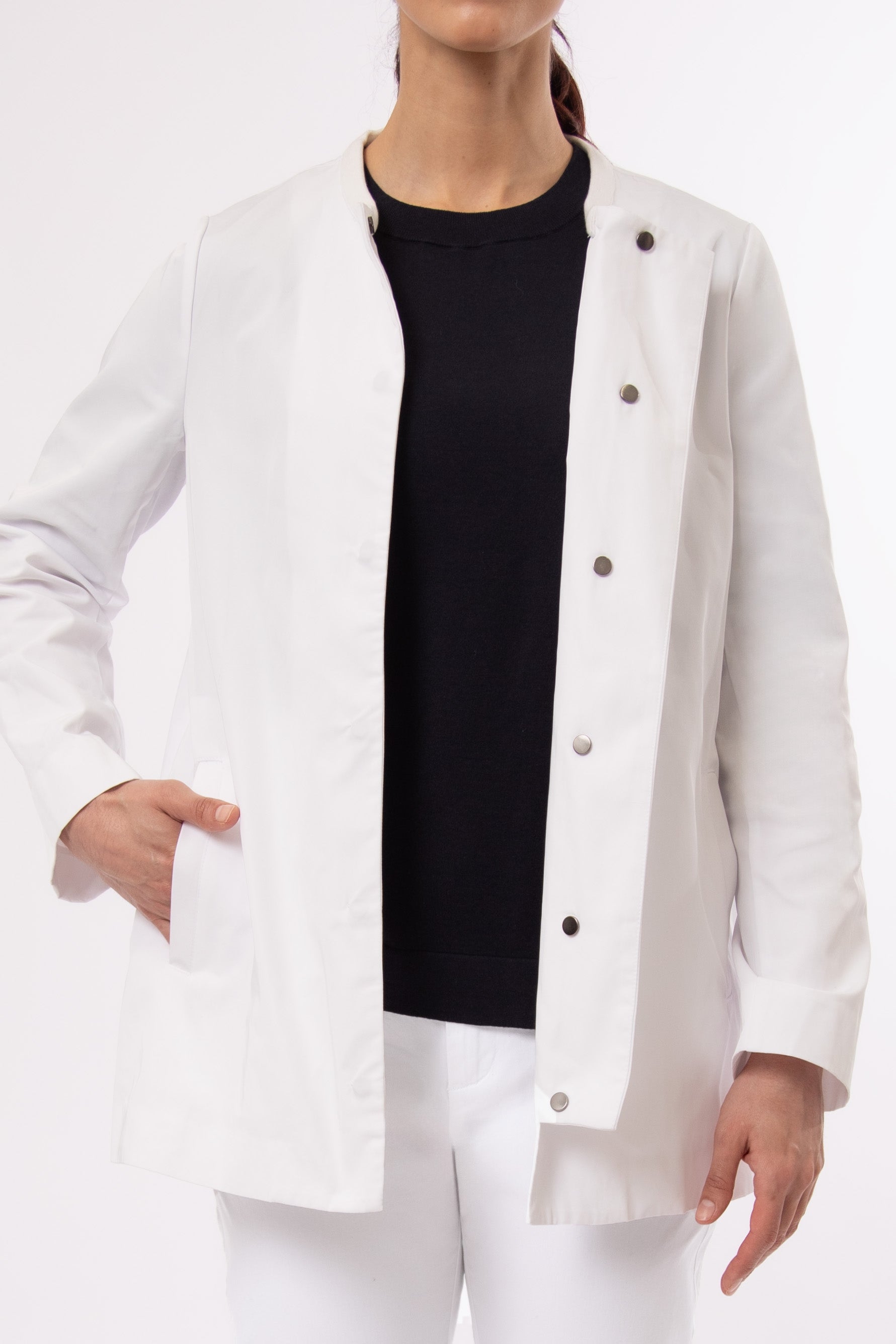 SAVARIO SNAP FRONT JACKET IN JAPANESE MEMORY TWILL