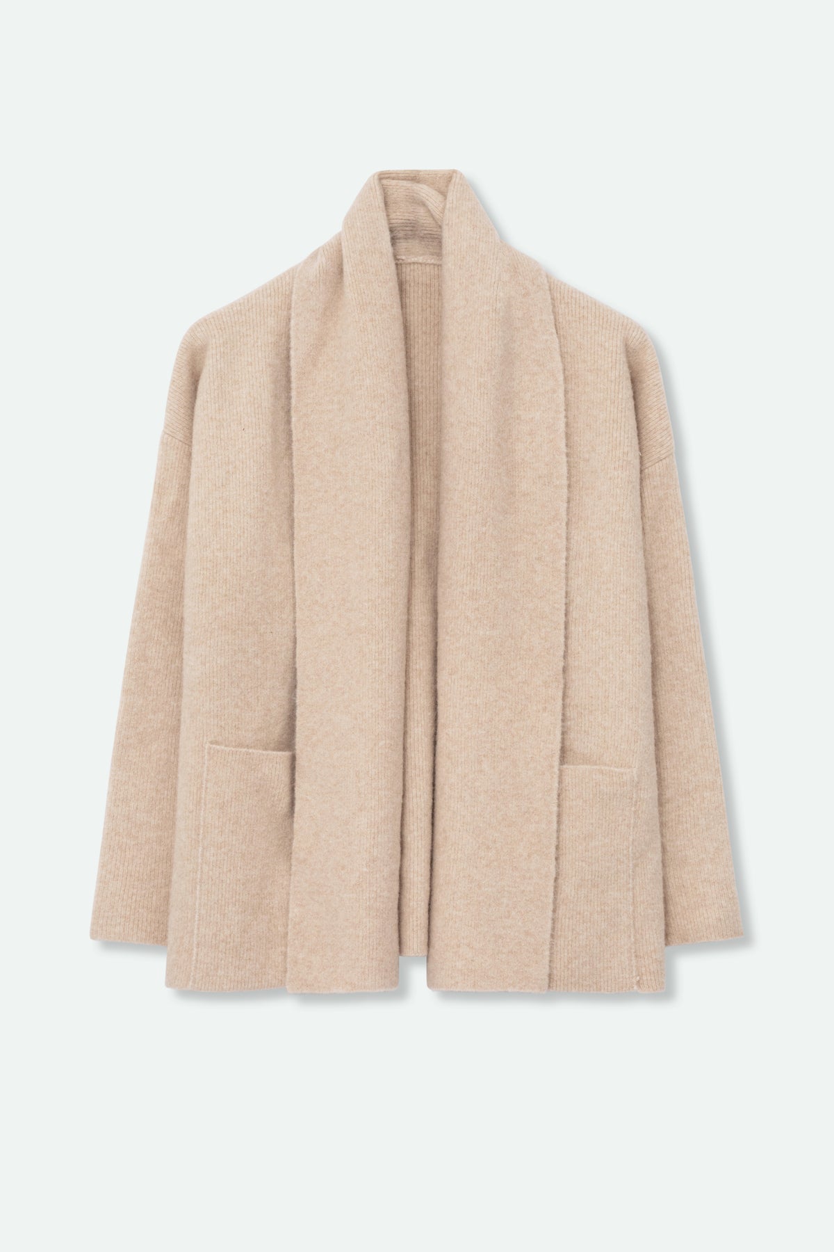 ANDREA SHAWL ALPACA KNIT CARDIGAN