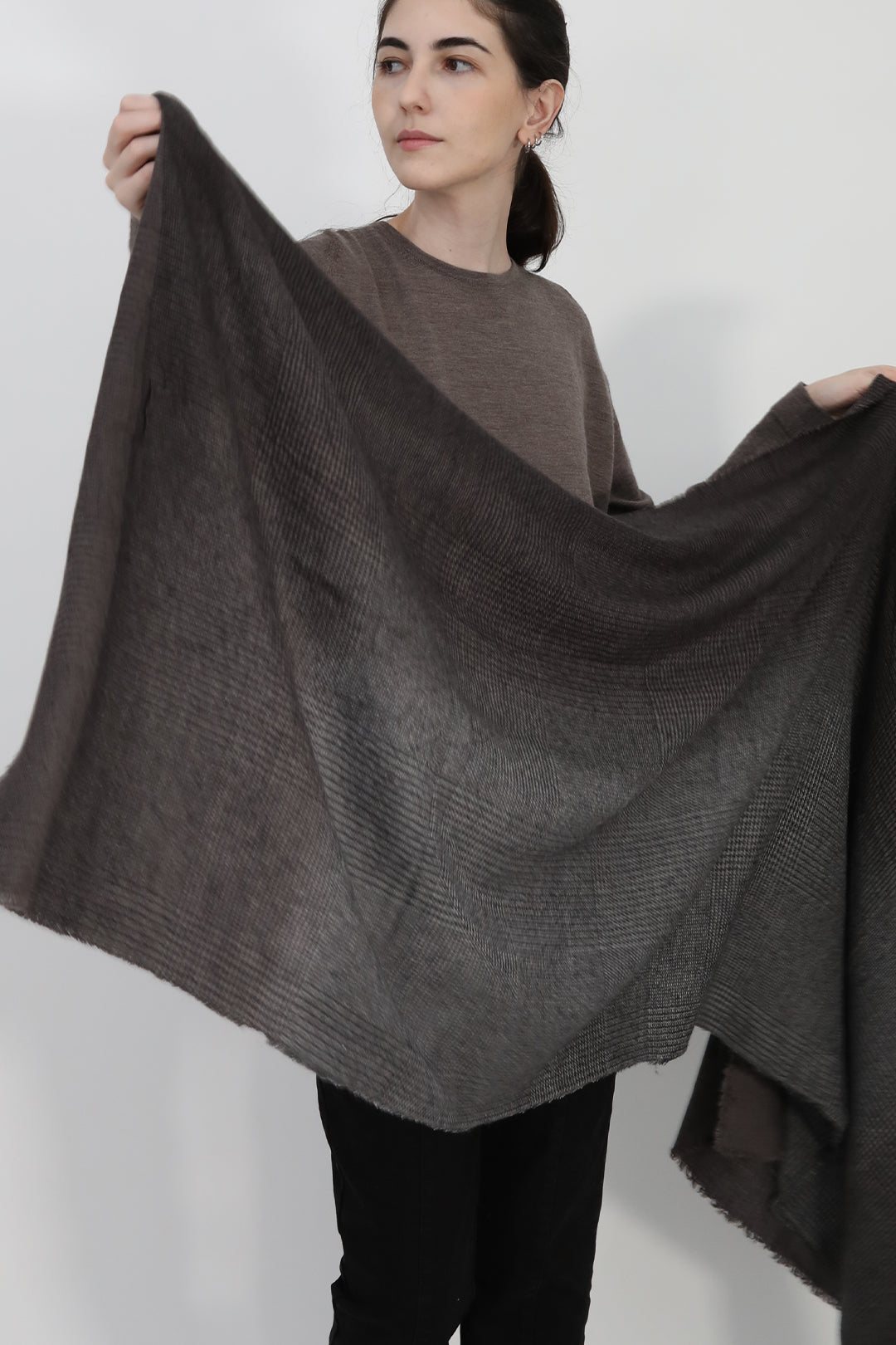 SLATE OMBRE ITALIAN CASHMERE SCARF