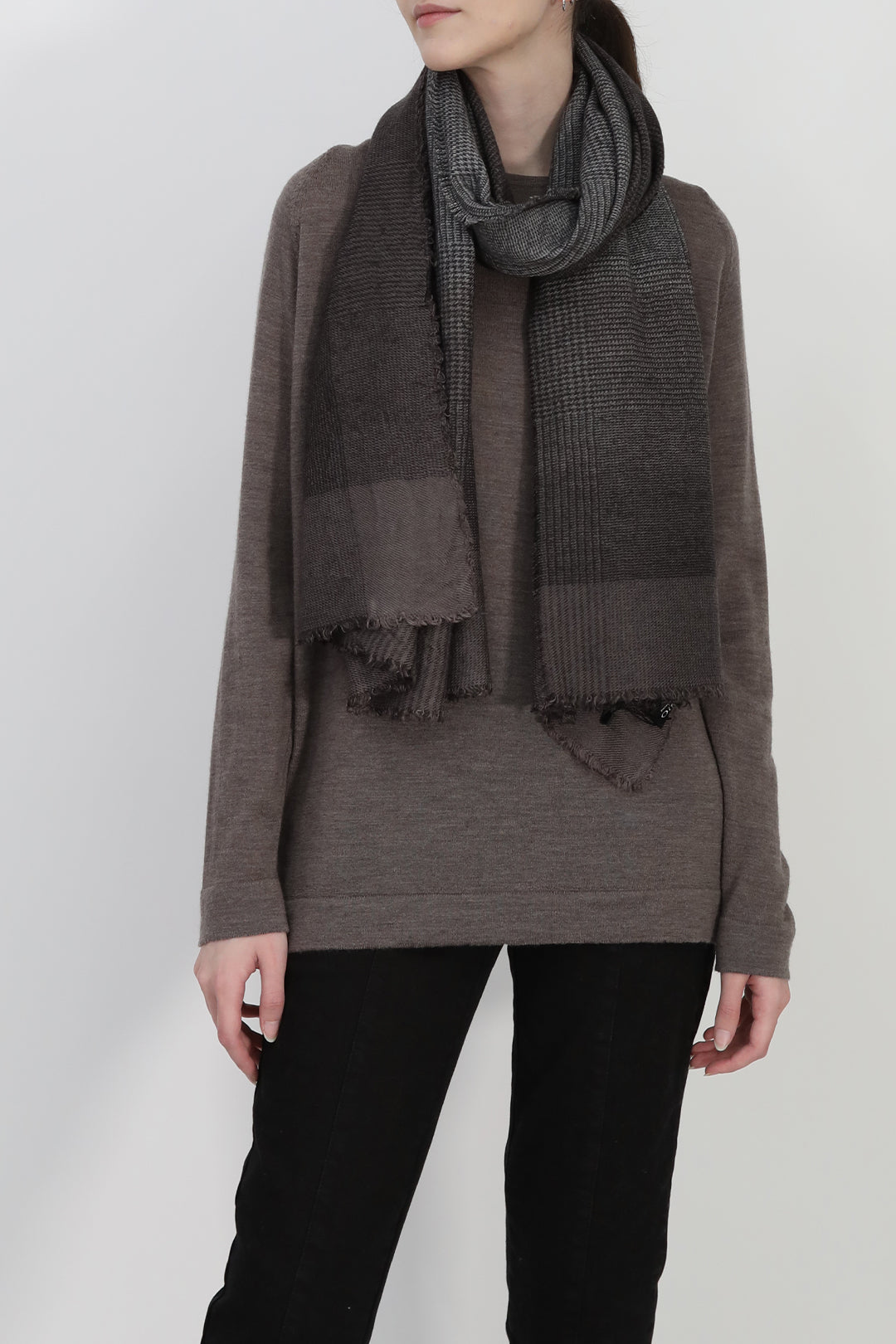 SLATE OMBRE ITALIAN CASHMERE SCARF