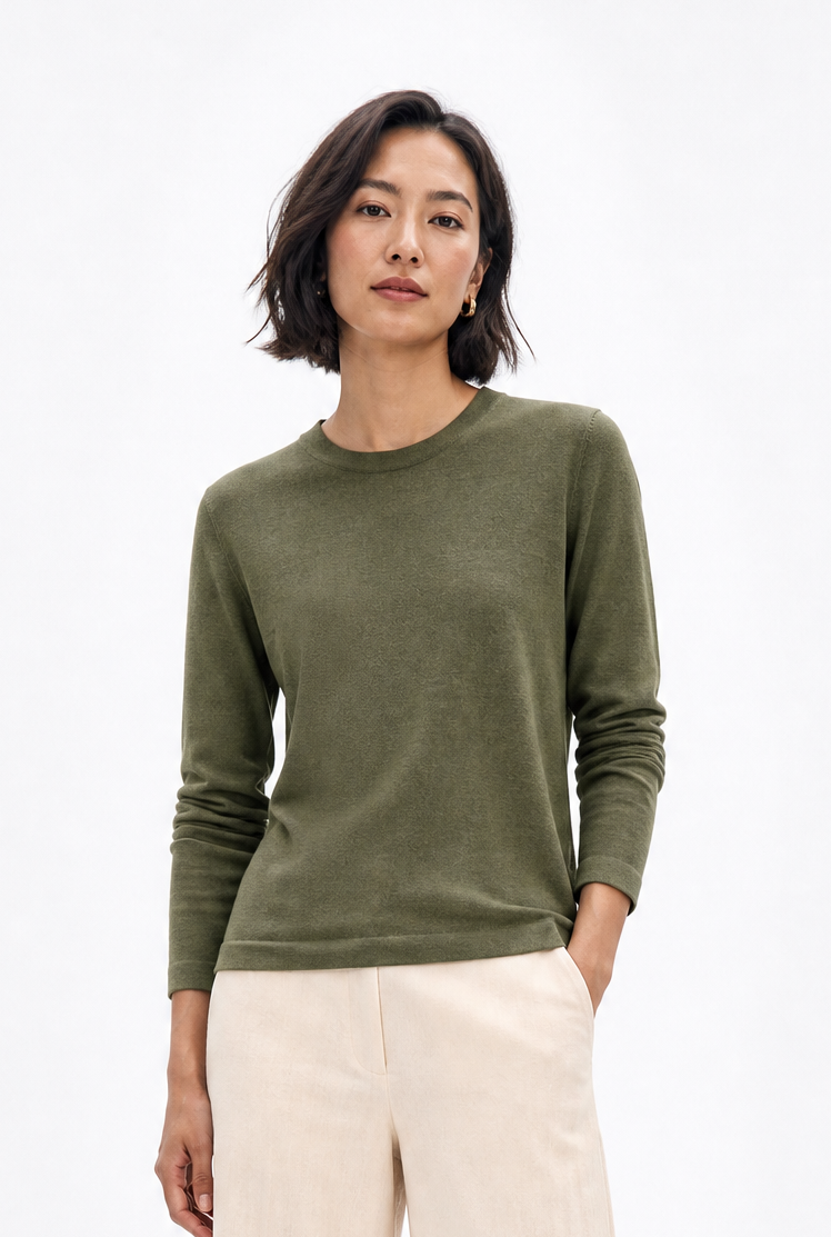 SOREN CREW IN HAND DYED CASHMERE
