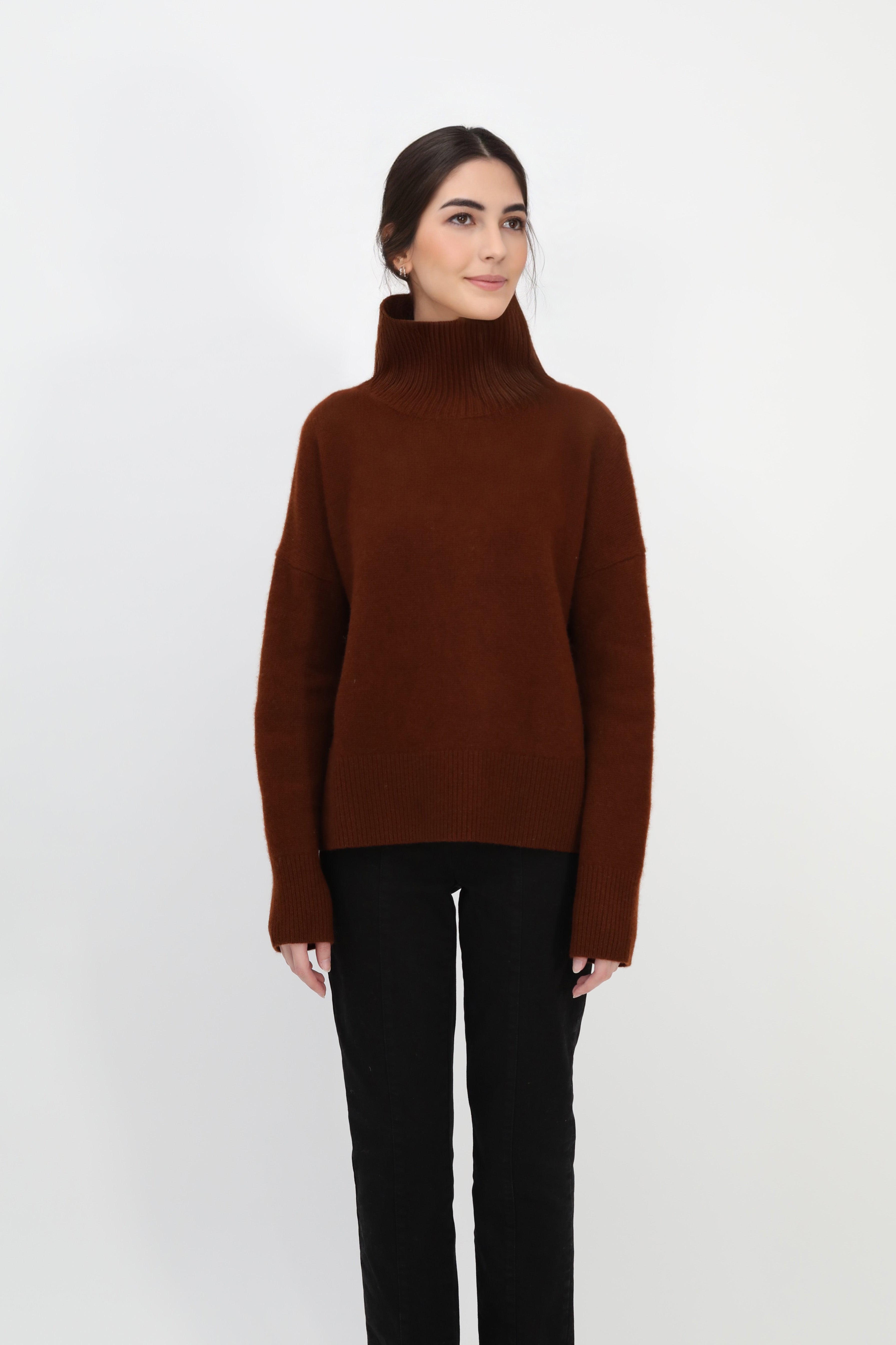 LIMITED EDITION THEIA TURTLENECK IN CASHMERE YAK & MERINO