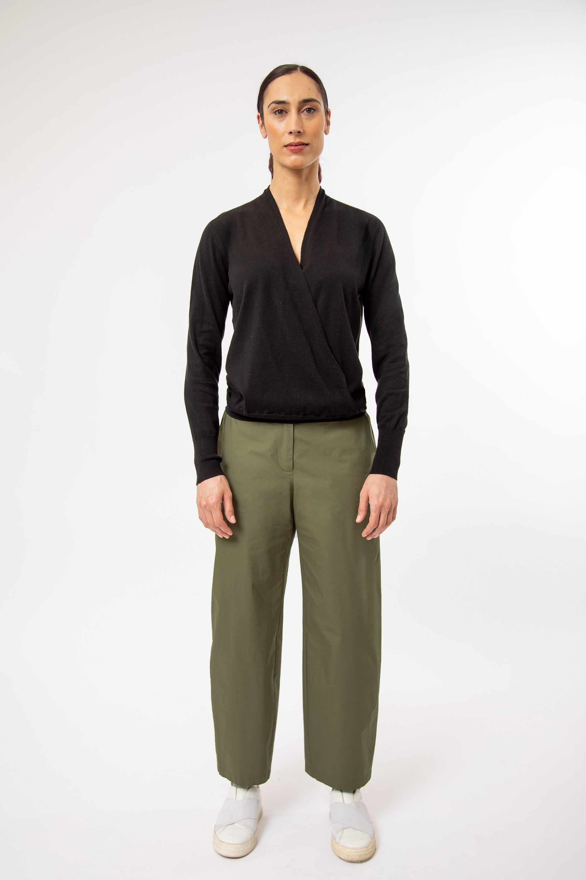 PETRA PANT IN ITALIAN FINE STRETCH COTTON