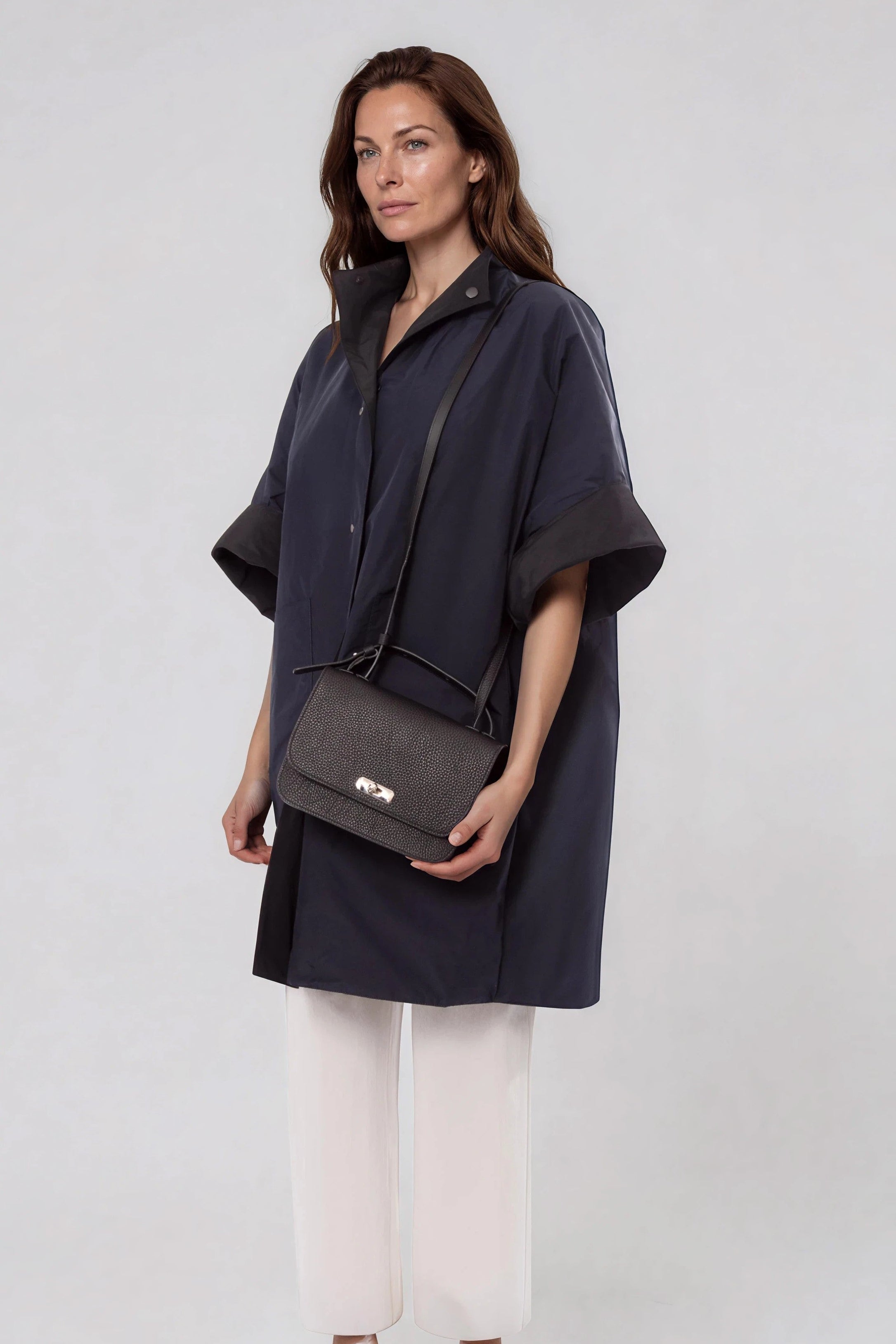 VAUGHN COAT IN REVERSIBLE TECHNO-SILK TAFFETA