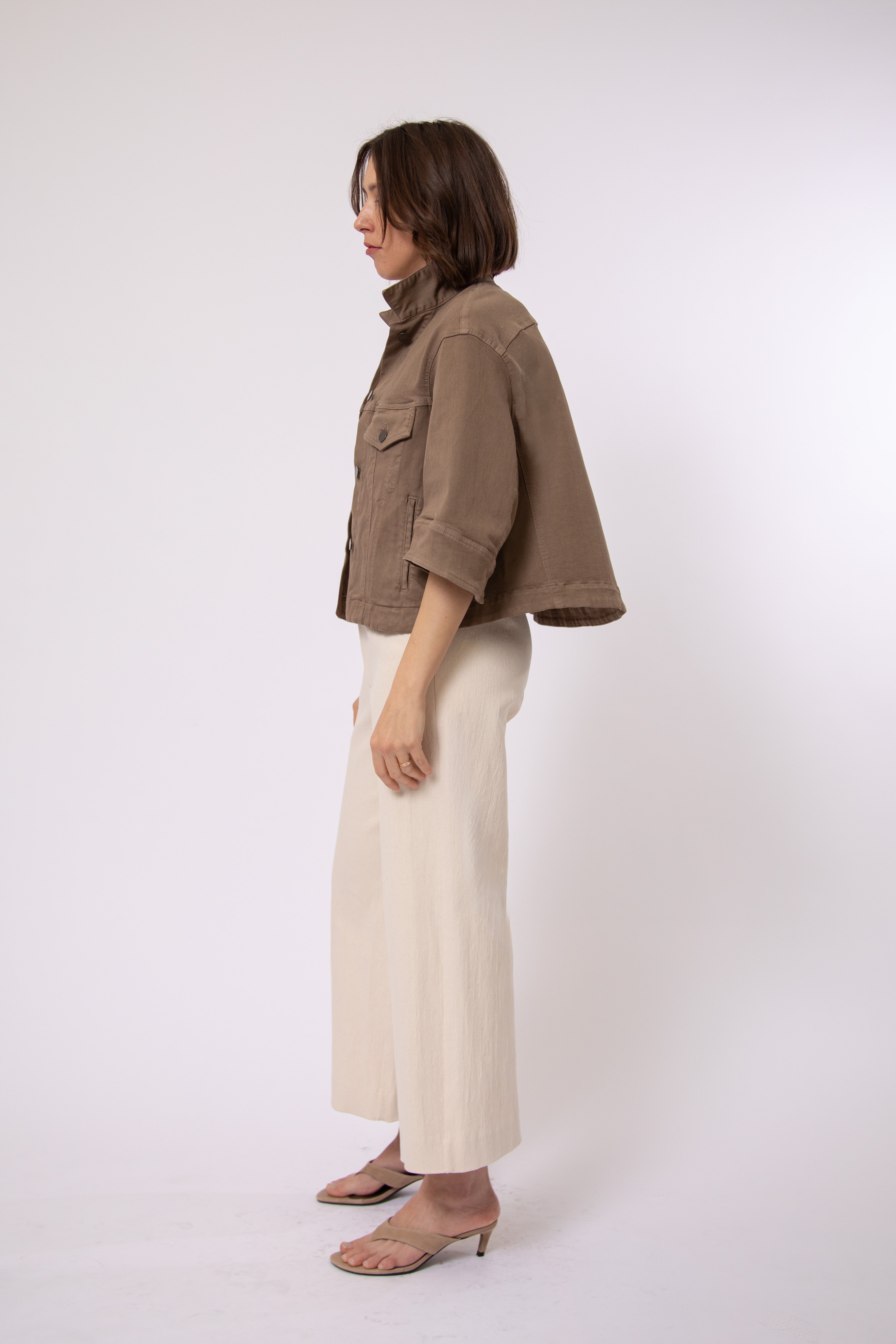 VENETO JACKET GARMENT-DYED ITALIAN STRETCH DENIM