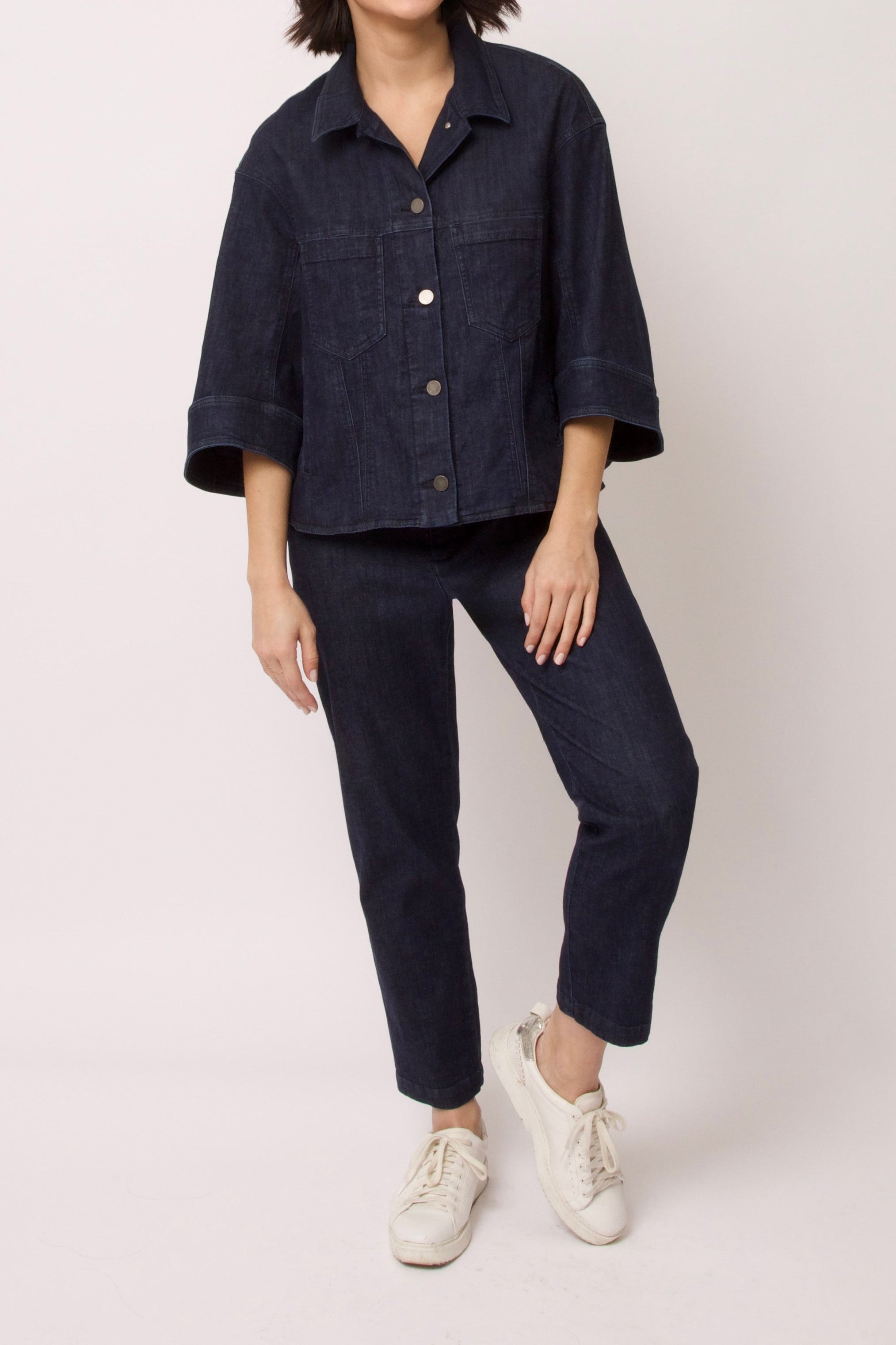 PASCAL DENIM PANT IN ORGANIC ITALIAN COTTON STRETCH