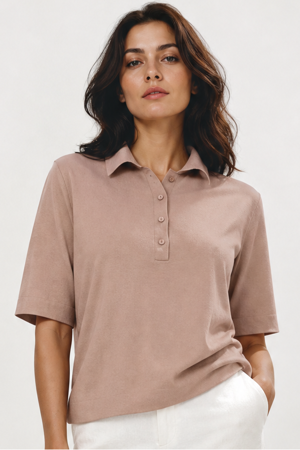 ELLIS POLO SHIRT IN FINE GAUGE ITALIAN SILK COTTON