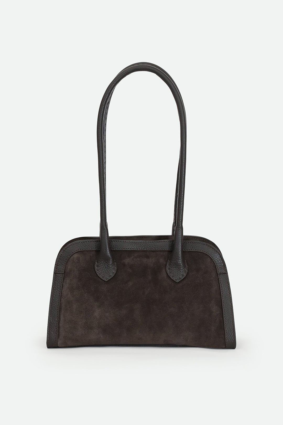 ARDEN 12 BAG IN ITALIAN SUEDE GREYHOUND - GREY - Jarbo