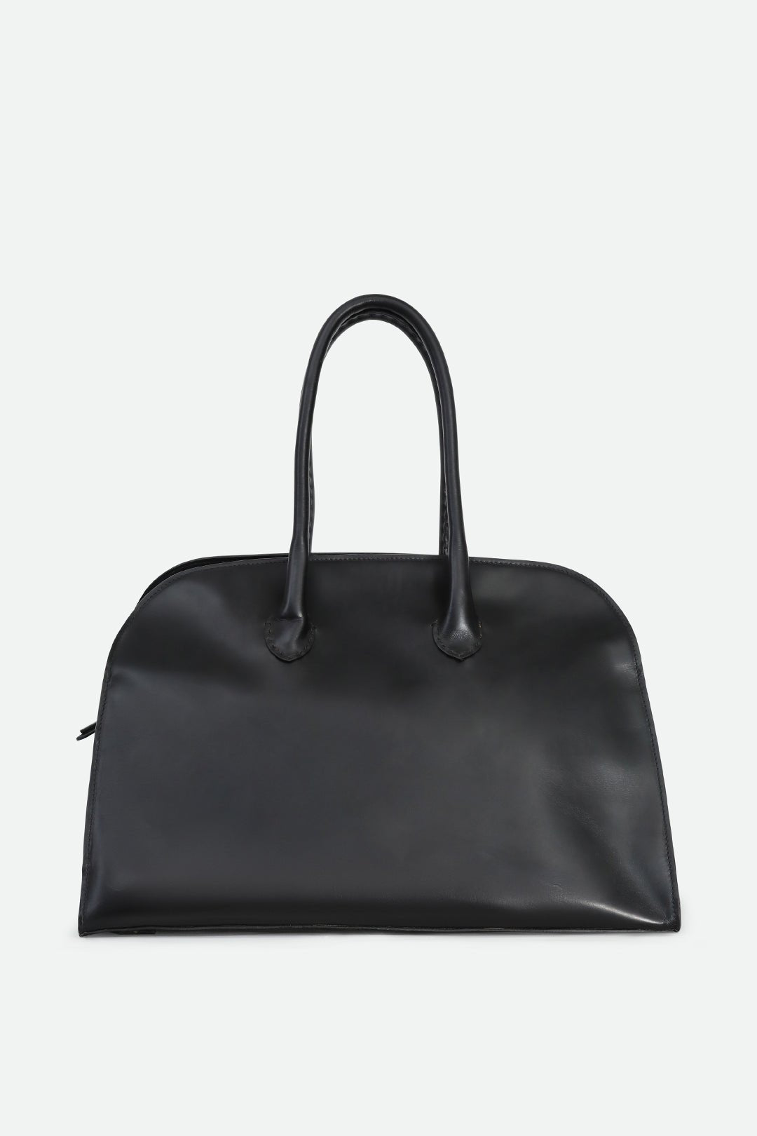 ARDEN HANDBAG IN BLACK POLISHED LEATHER - Jarbo