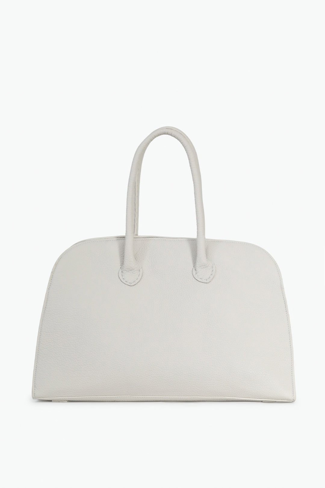 ARDEN HANDBAG IN ITALIAN LEATHER BUTTER WHITE - Jarbo