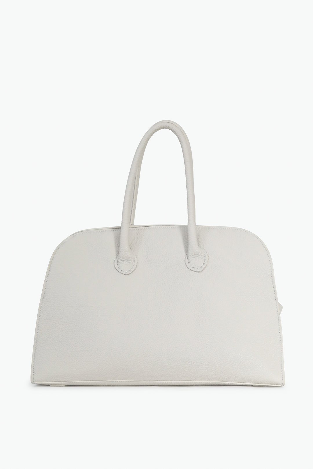 ARDEN HANDBAG IN ITALIAN LEATHER BUTTER WHITE - Jarbo