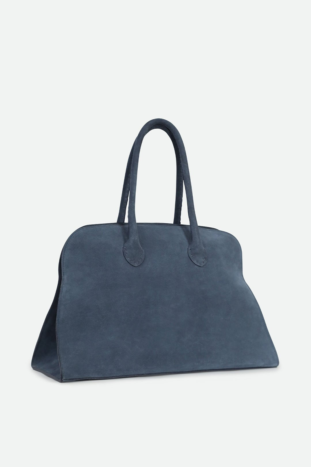 ARDEN HANDBAG IN ITALIAN SUEDE BLUE - Jarbo