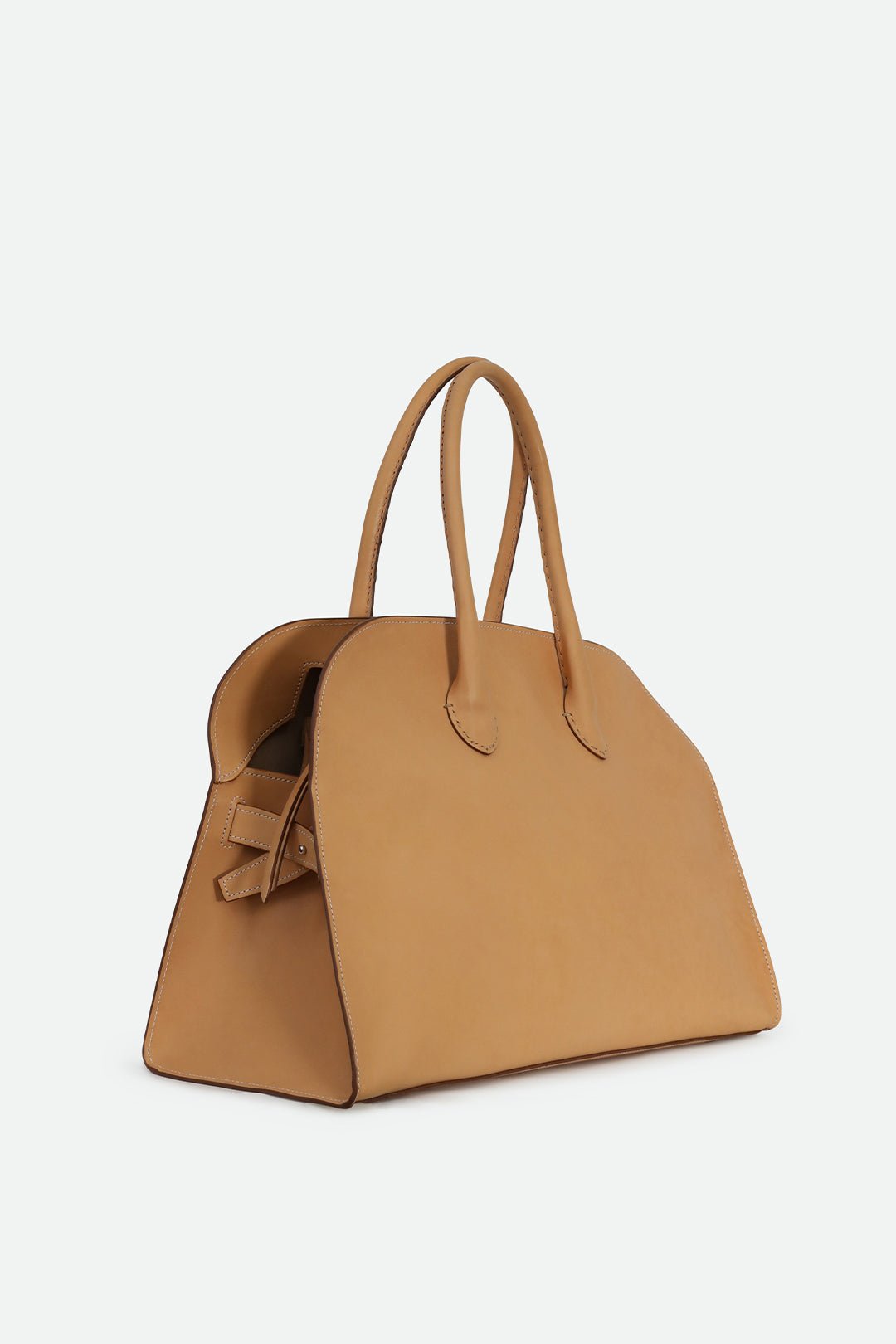 ARDEN HANDBAG IN NATURAL TANNED LEATHER - Jarbo