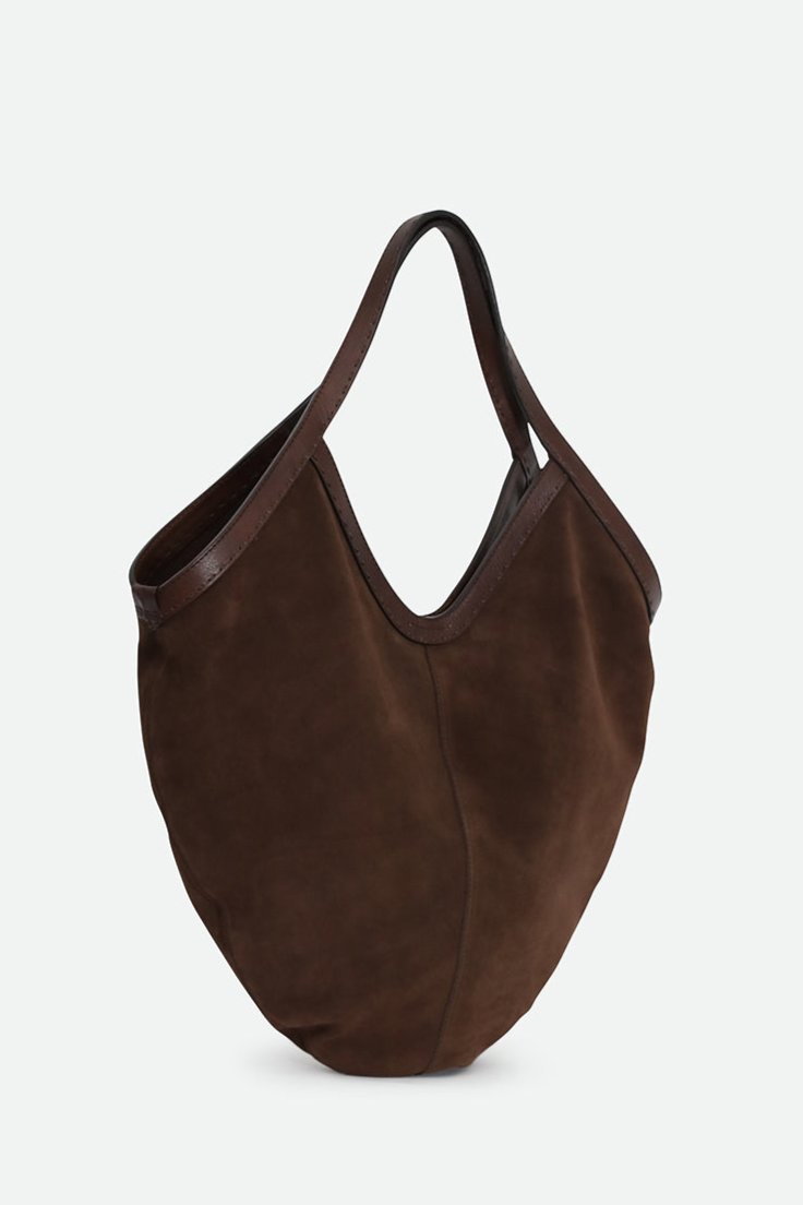 DANTE HOBO BAG IN DEEP MOCHA SUEDE