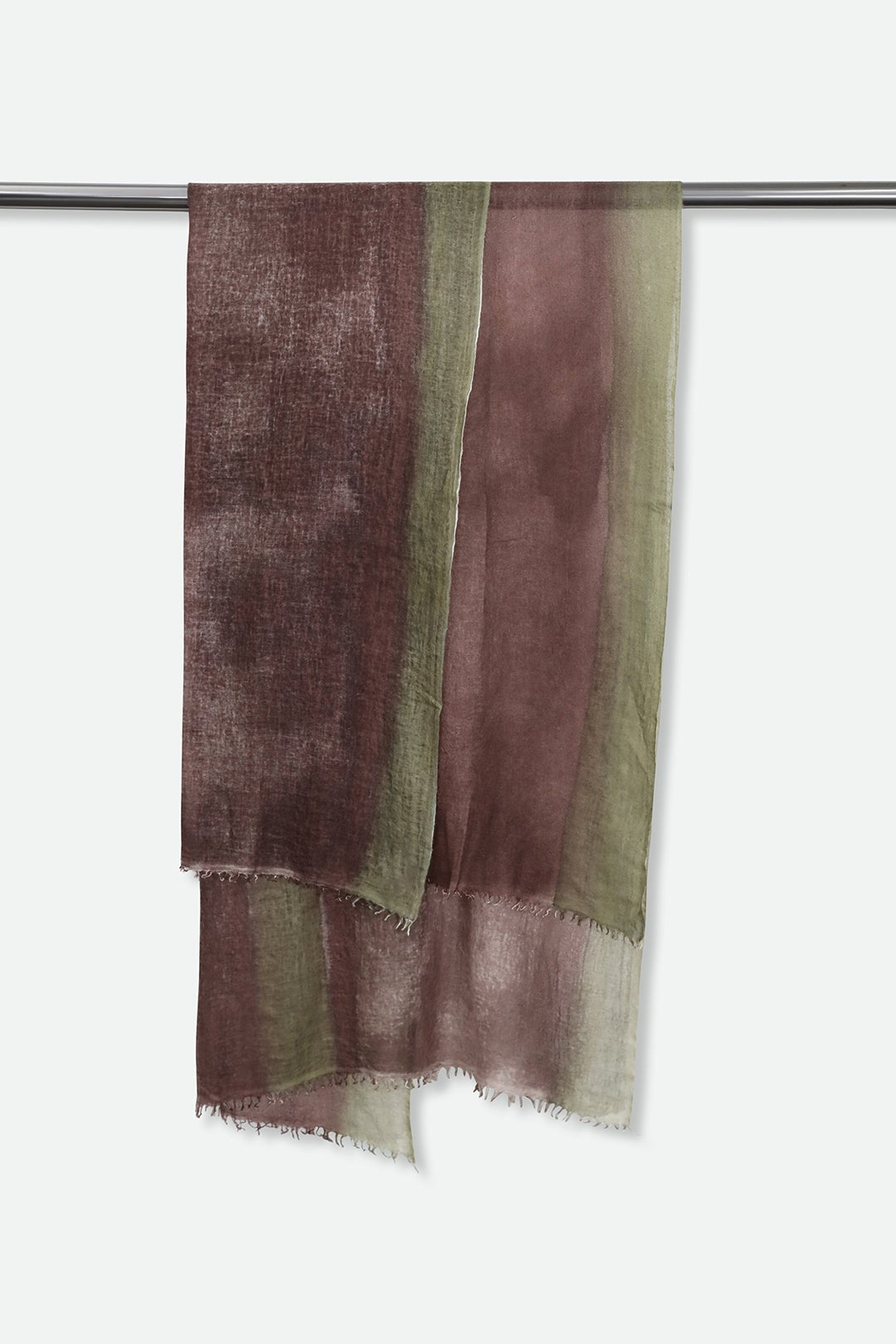 ARMY BRONZED SCARF IN HAND DYED CASHMERE - Jarbo