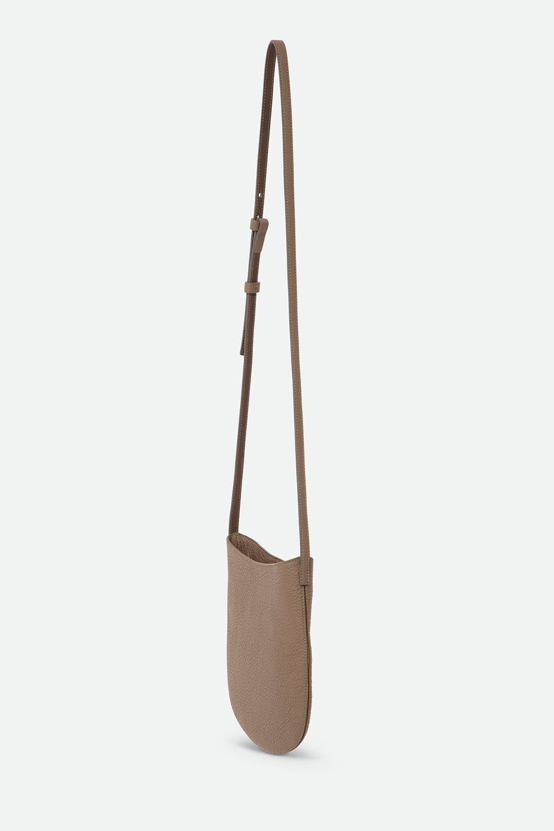 ASTRA ITALIAN LEATHER CROSSBODY TAUPE - Jarbo