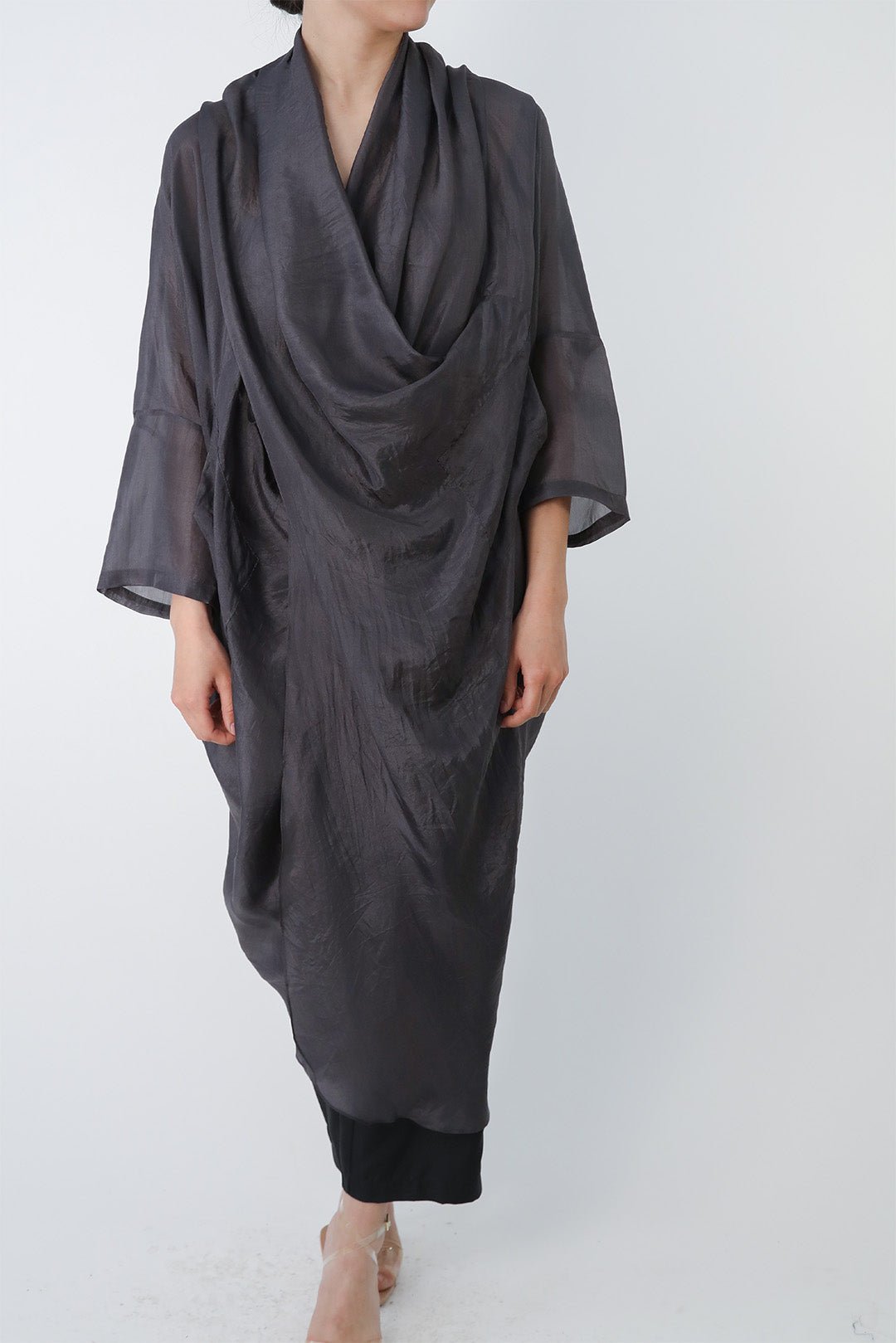 ATHENA CAPE WRAP IN SILK VOILE - Jarbo