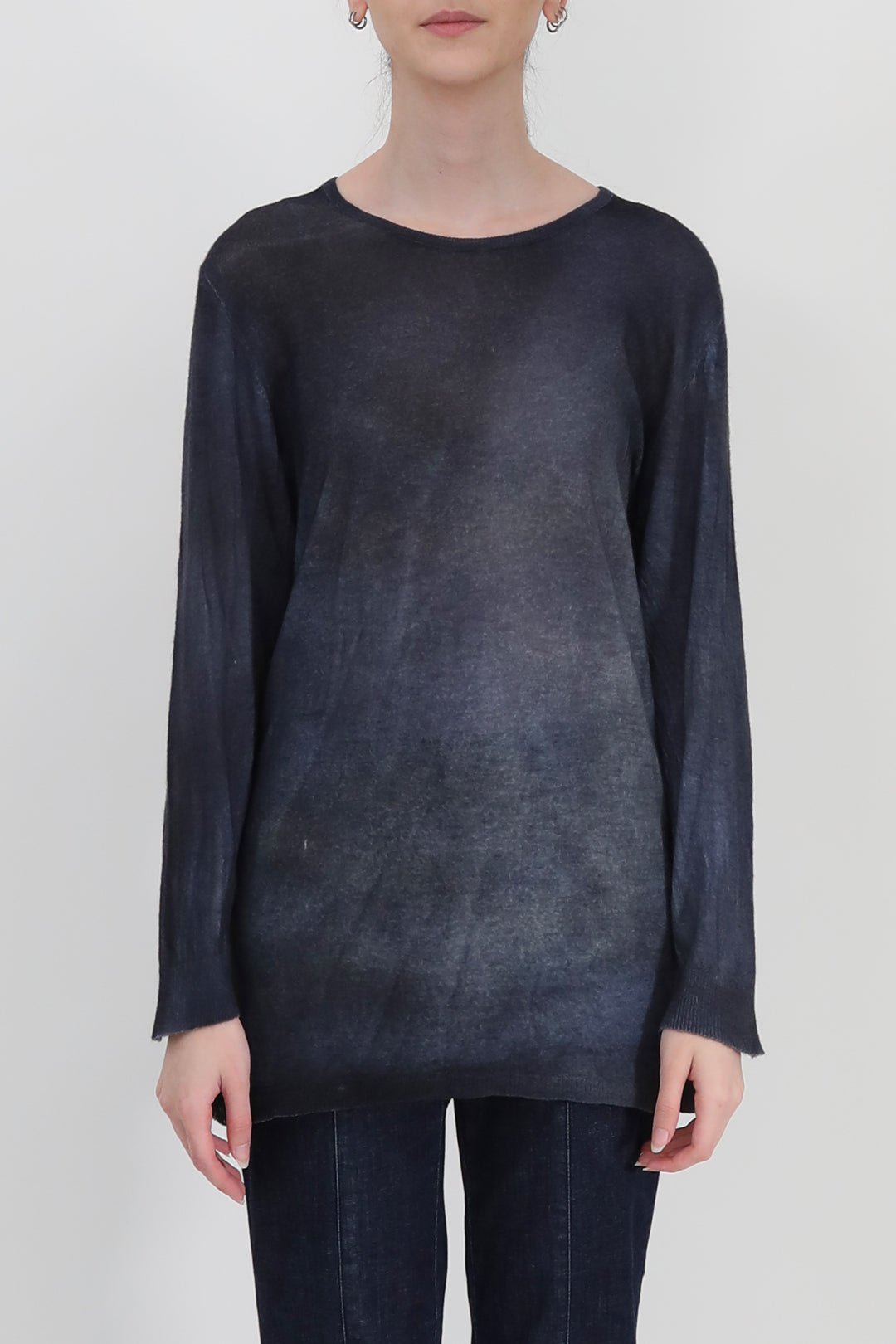 BASILE CREW IN HAND - DYED LIGHTWEIGHT CASHMERE - Jarbo