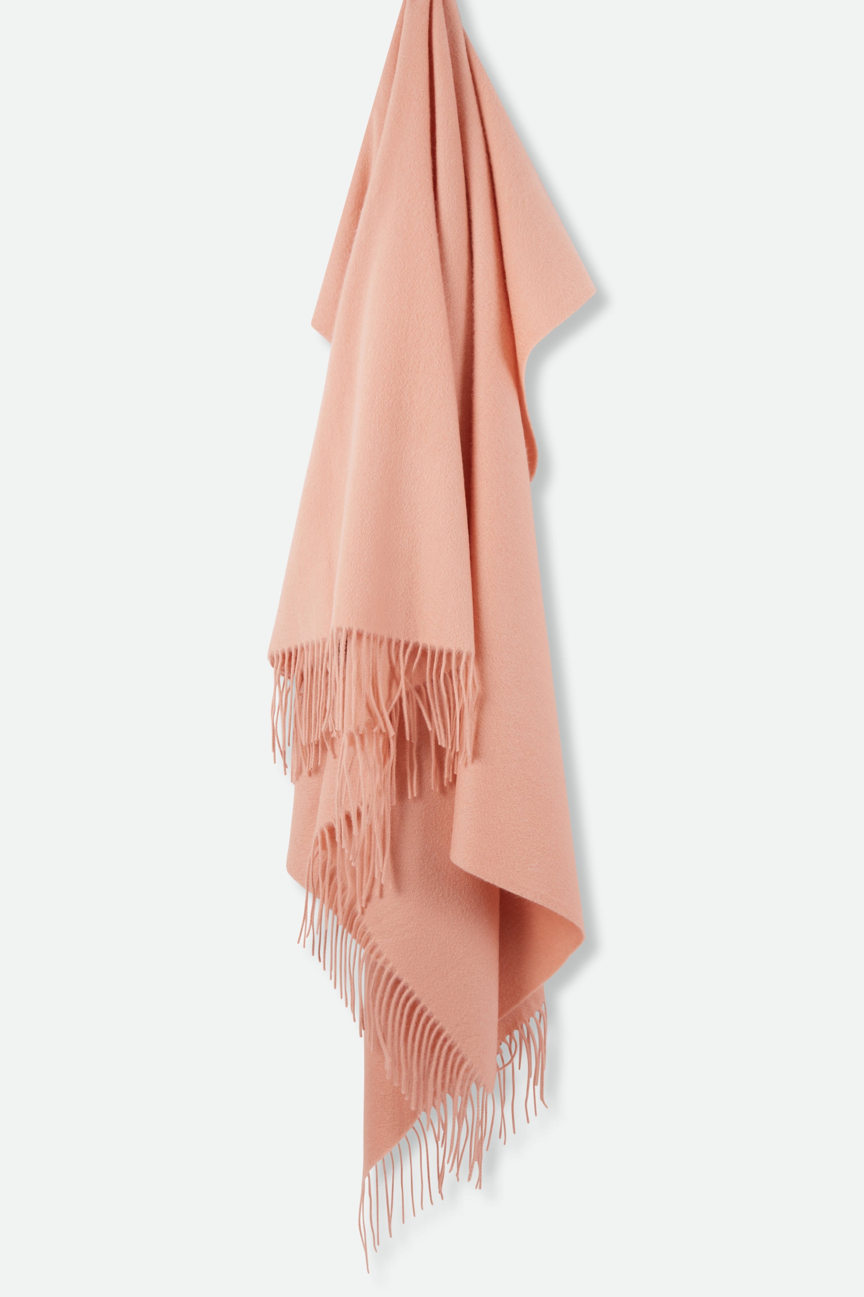 BASILIO BLANKET FRINGED WRAP IN PURE CASHMERE - Jarbo