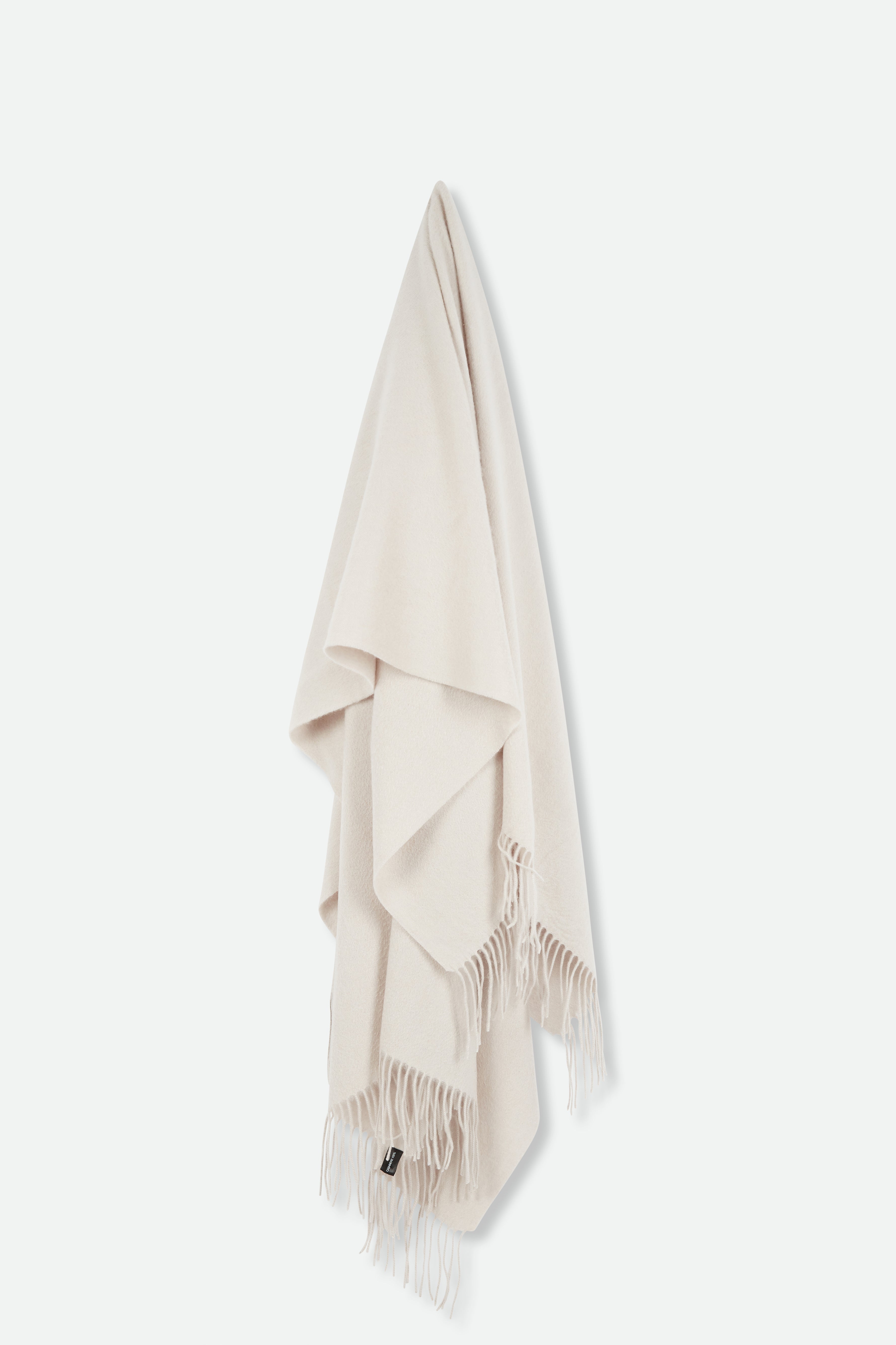 BASILIO BLANKET FRINGED WRAP IN PURE CASHMERE - Jarbo