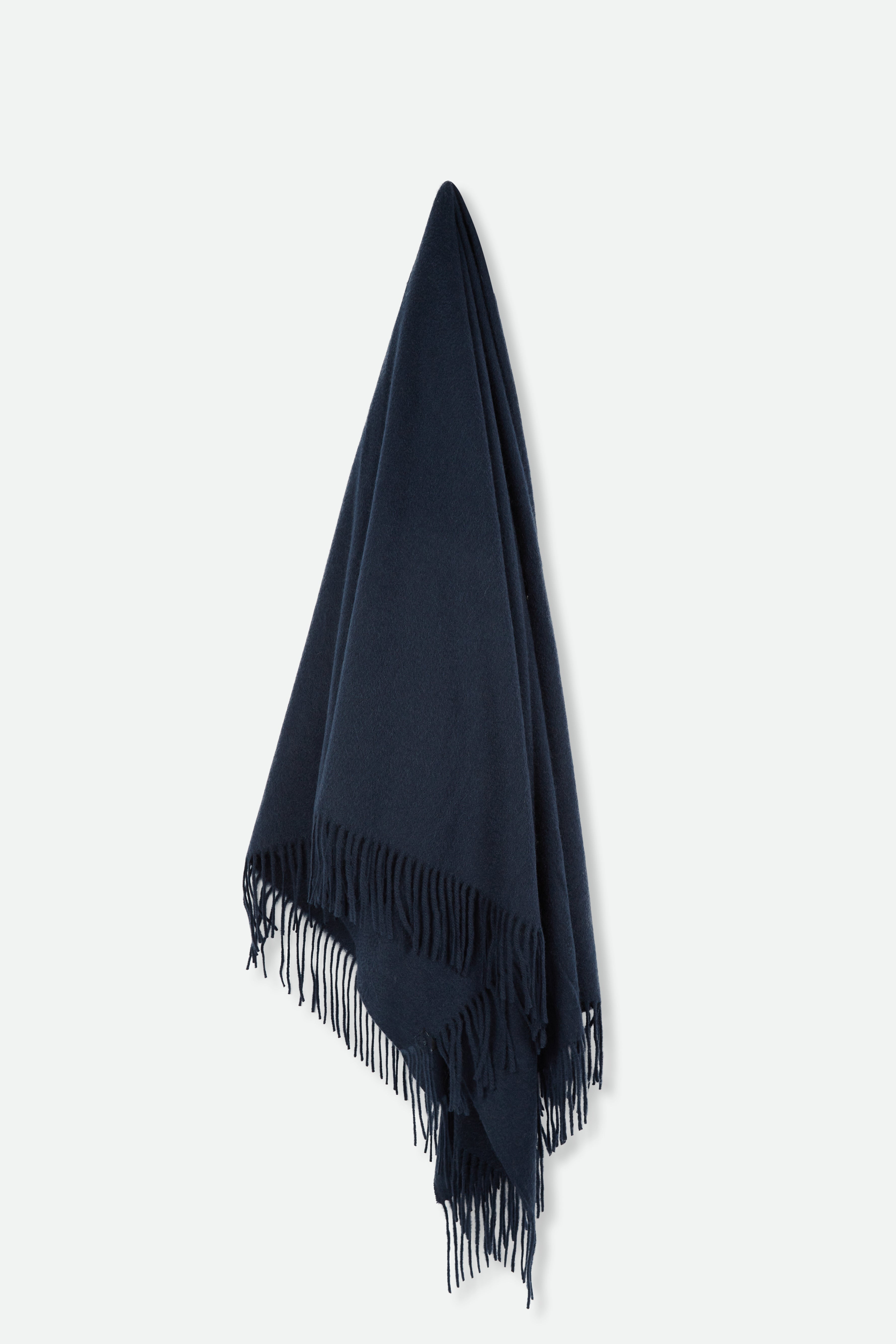 BASILIO BLANKET FRINGED WRAP IN PURE CASHMERE - Jarbo