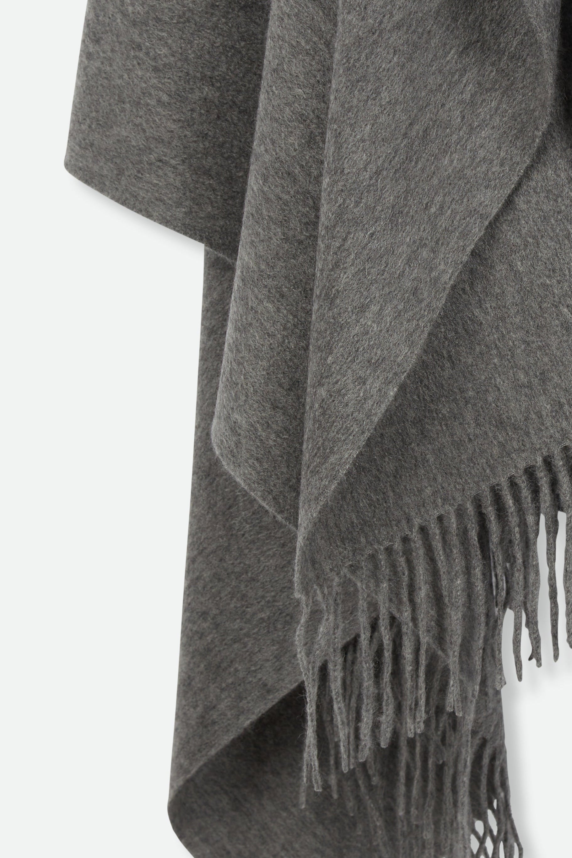 BASILIO BLANKET FRINGED WRAP IN PURE CASHMERE - Jarbo