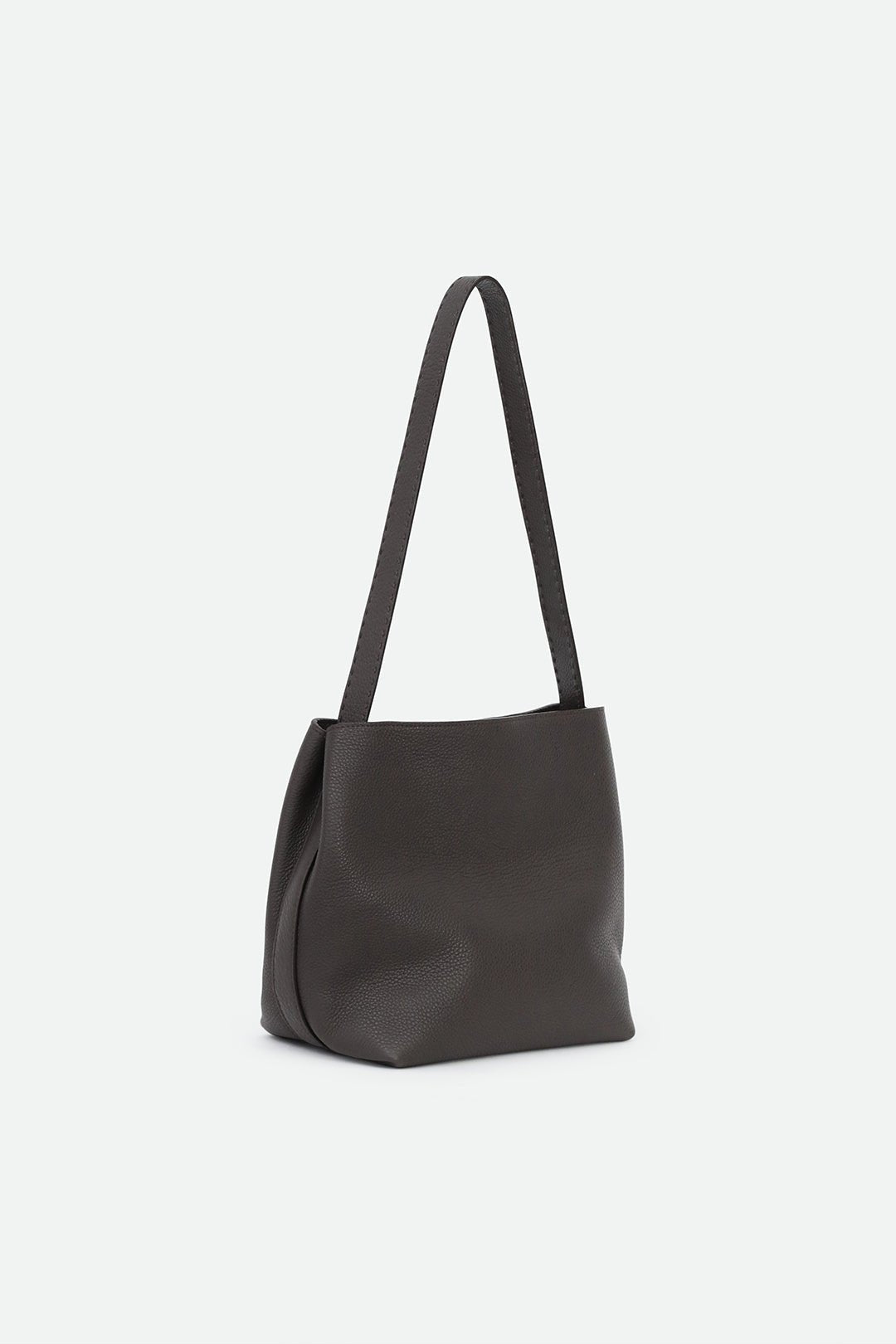 BEAU BAG IN ITALIAN CALFSKIN MOCHA DARK BROWN - Jarbo