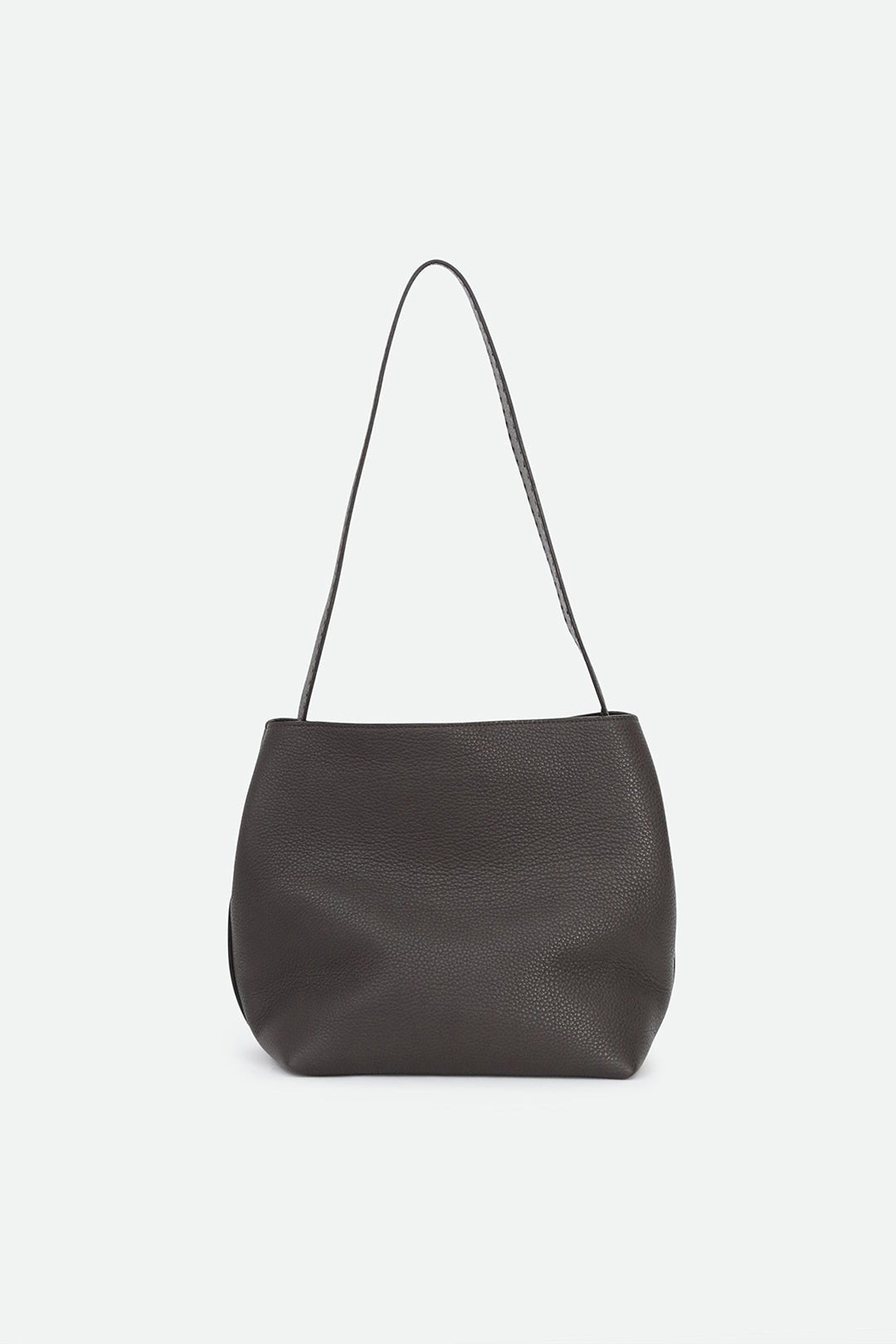 BEAU BAG IN ITALIAN CALFSKIN MOCHA DARK BROWN - Jarbo