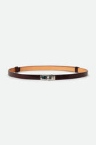 BENOIR BELT IN CORDOVON LEATHER MAHOGANY