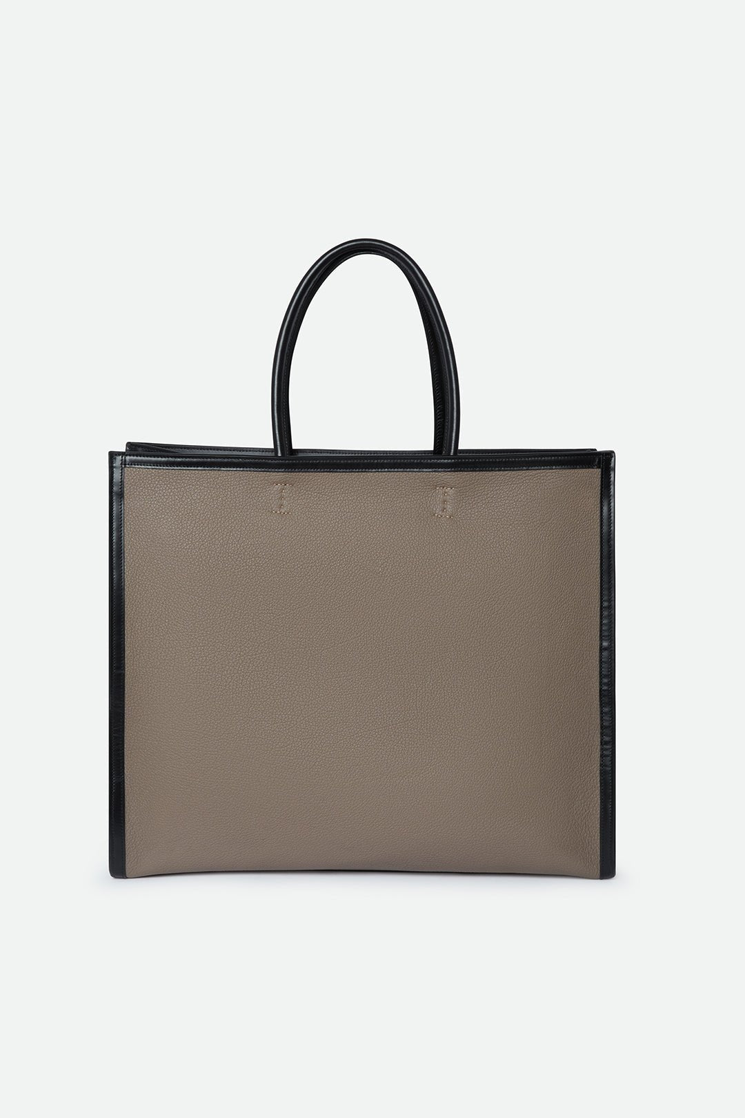 BETTONA 19" IN ITALIAN LEATHER TAUPE - Jarbo