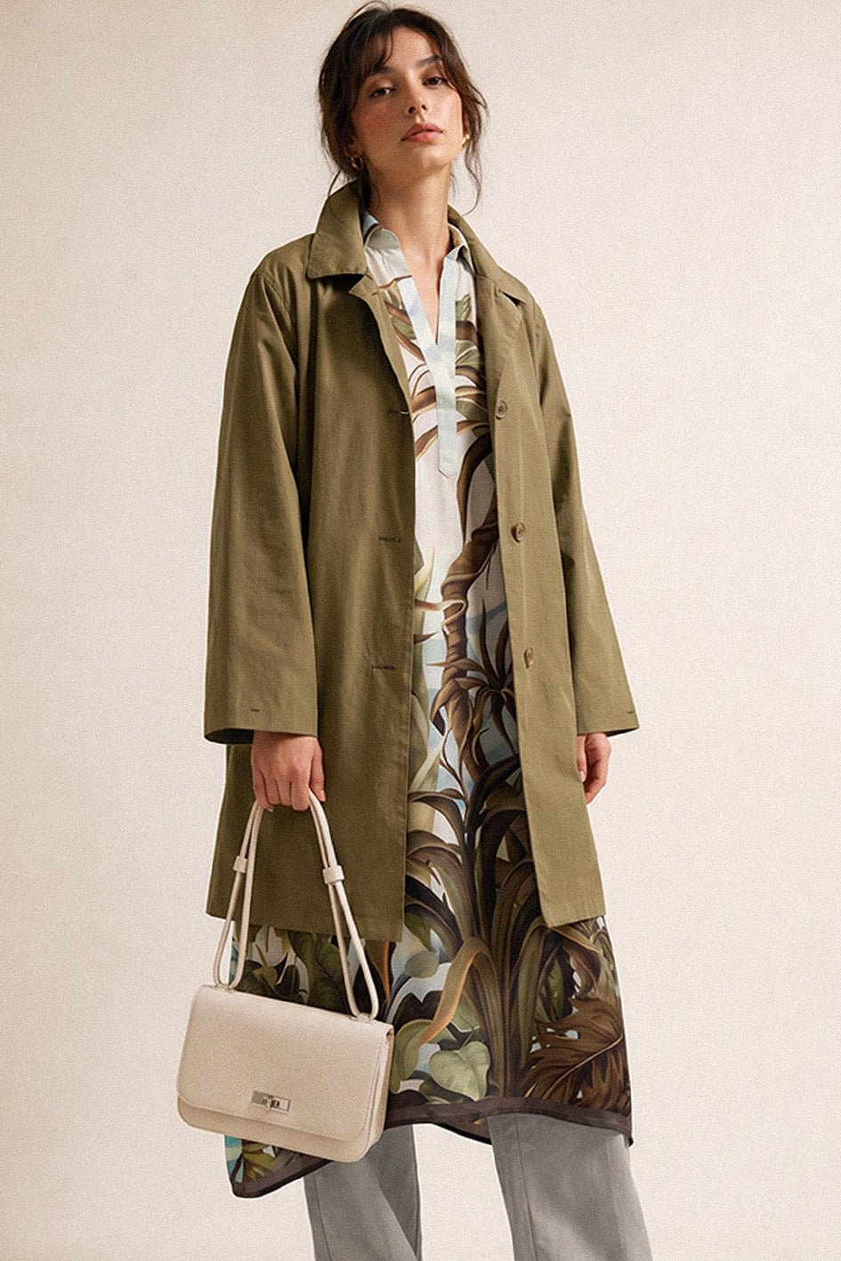 BEXLEY SHOULDER BAG IN ITALIAN LEATHER BUTTER WHITE - Jarbo