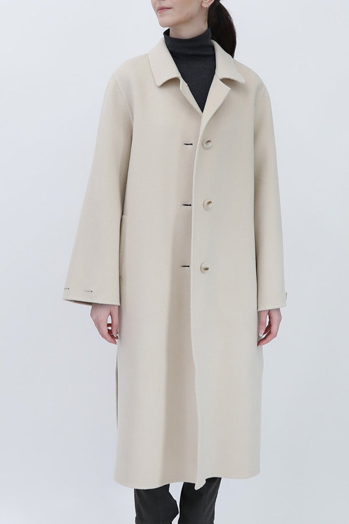 BLYTHE LONG COAT IN DOUBLE - FACE CASHMERE WOOL - Jarbo