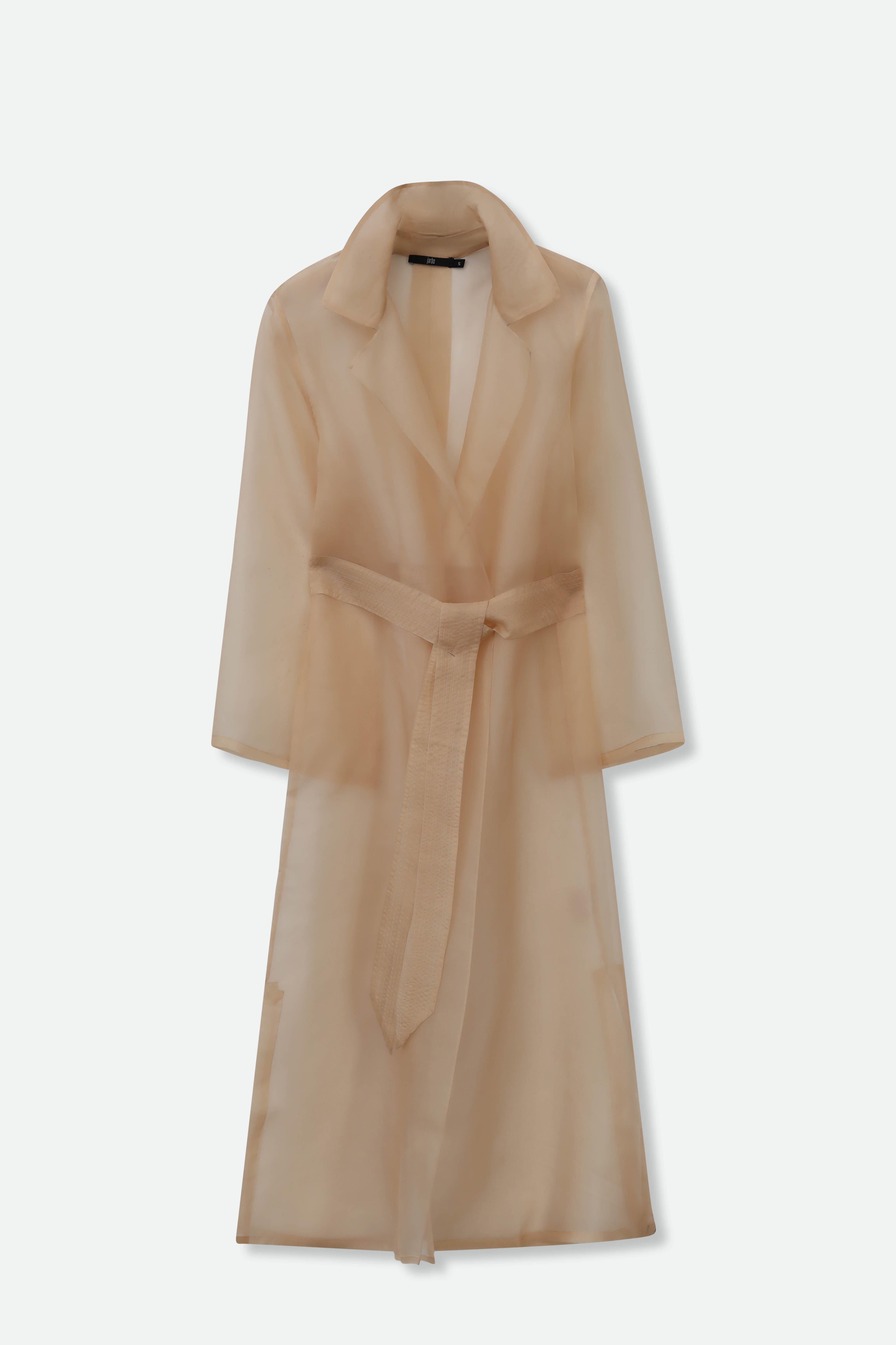 BLYTHE LONG DRESS JACKET IN SILK ORGANZA - Jarbo