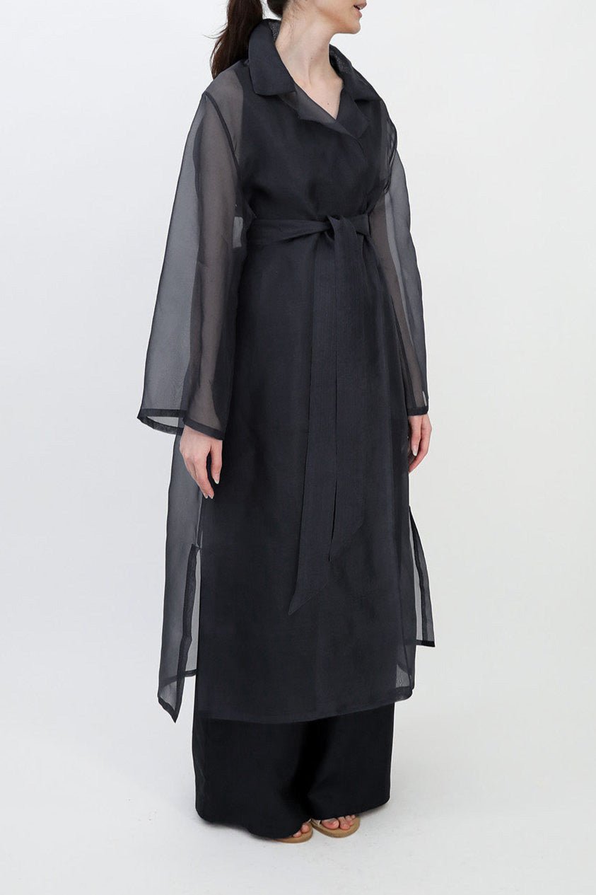 BLYTHE LONG DRESS JACKET IN SILK ORGANZA - Jarbo
