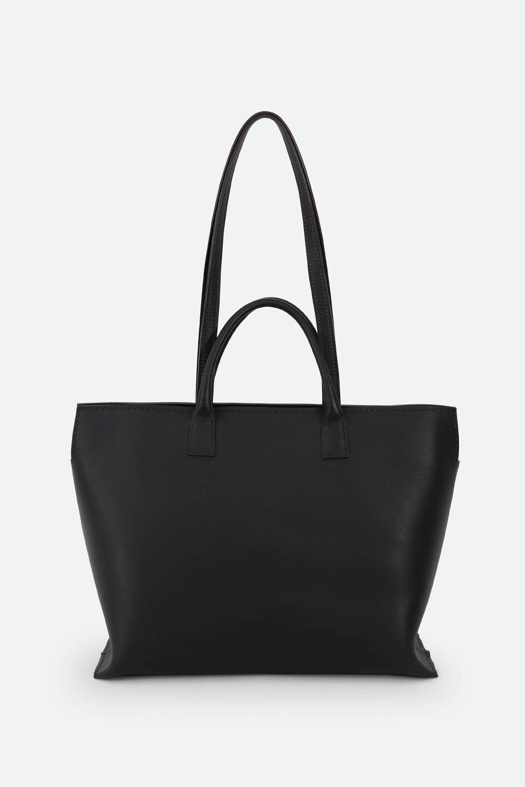 BOLZANO FRENCH BARENIA LEATHER TOTE IN ESPRESSO - Jarbo