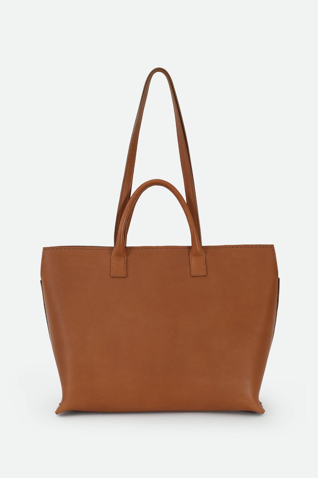 BOLZANO FRENCH BARENIA LEATHER TOTE IN NATURAL CUOIO - Jarbo