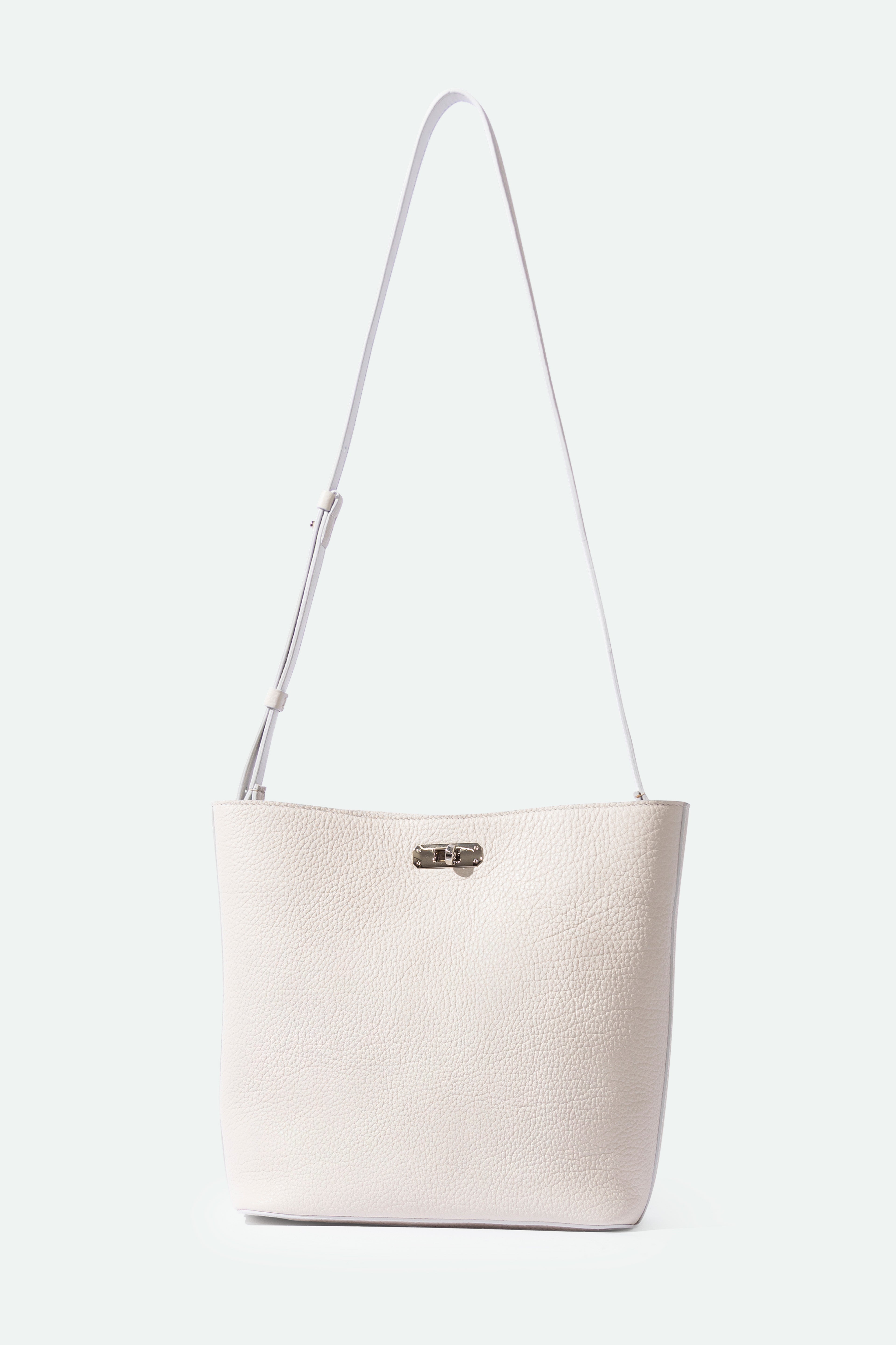 BRESCIA BAG IN ITALIAN LEATHER BUTTER WHITE - Jarbo