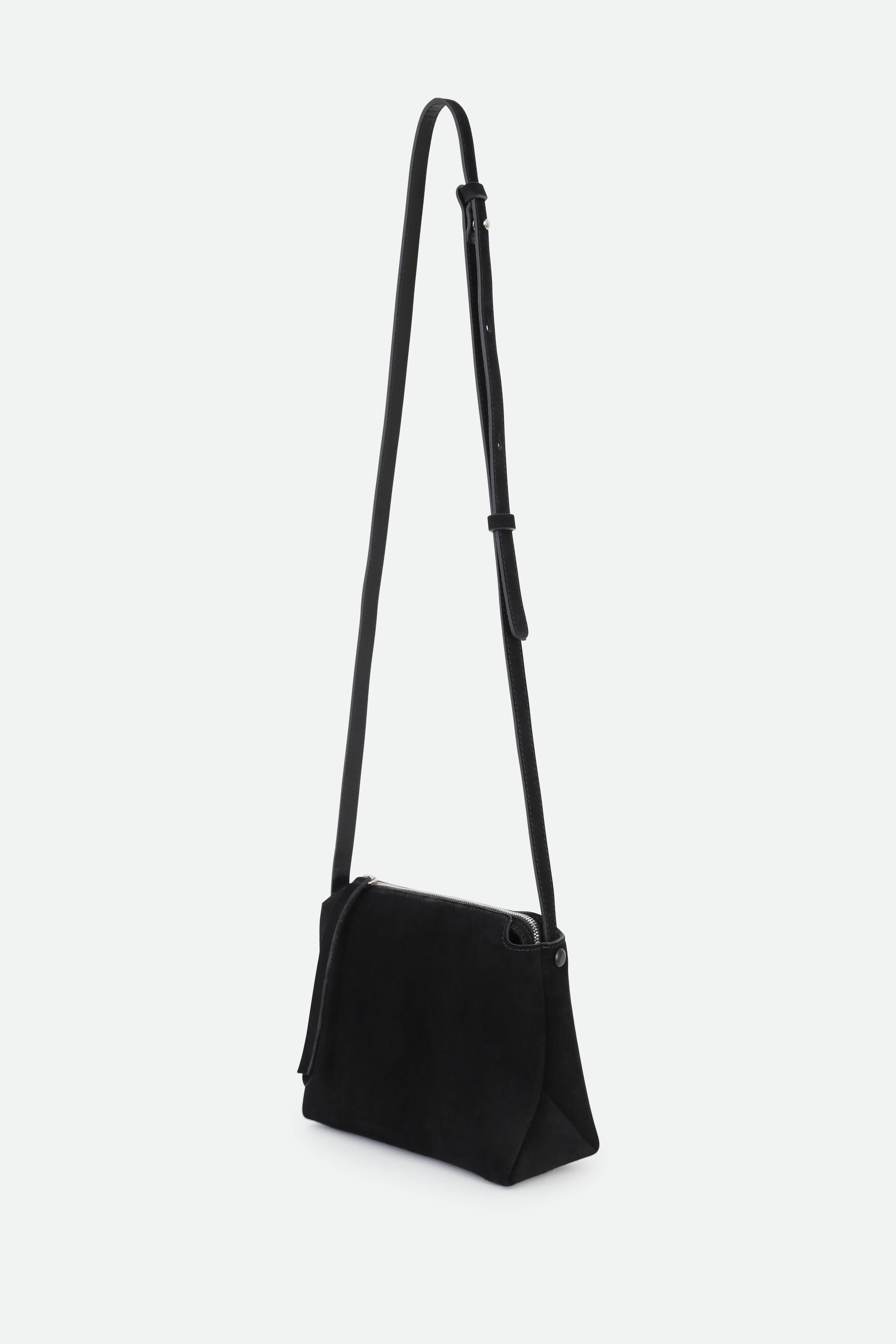 BRIDGET CROSSBODY SUEDE BAG IN BLACK - Jarbo