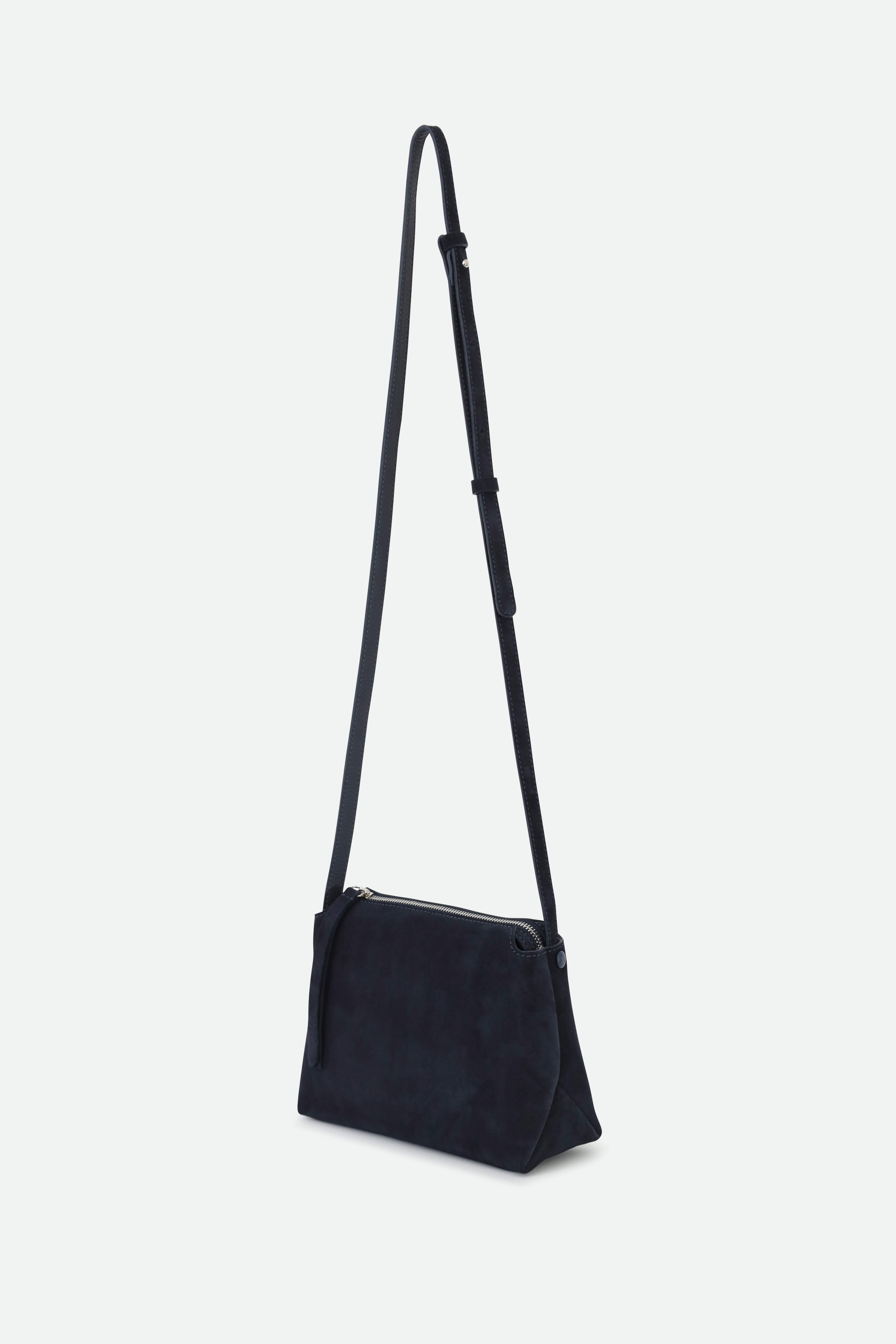 BRIDGET CROSSBODY SUEDE BAG IN NAVY - Jarbo