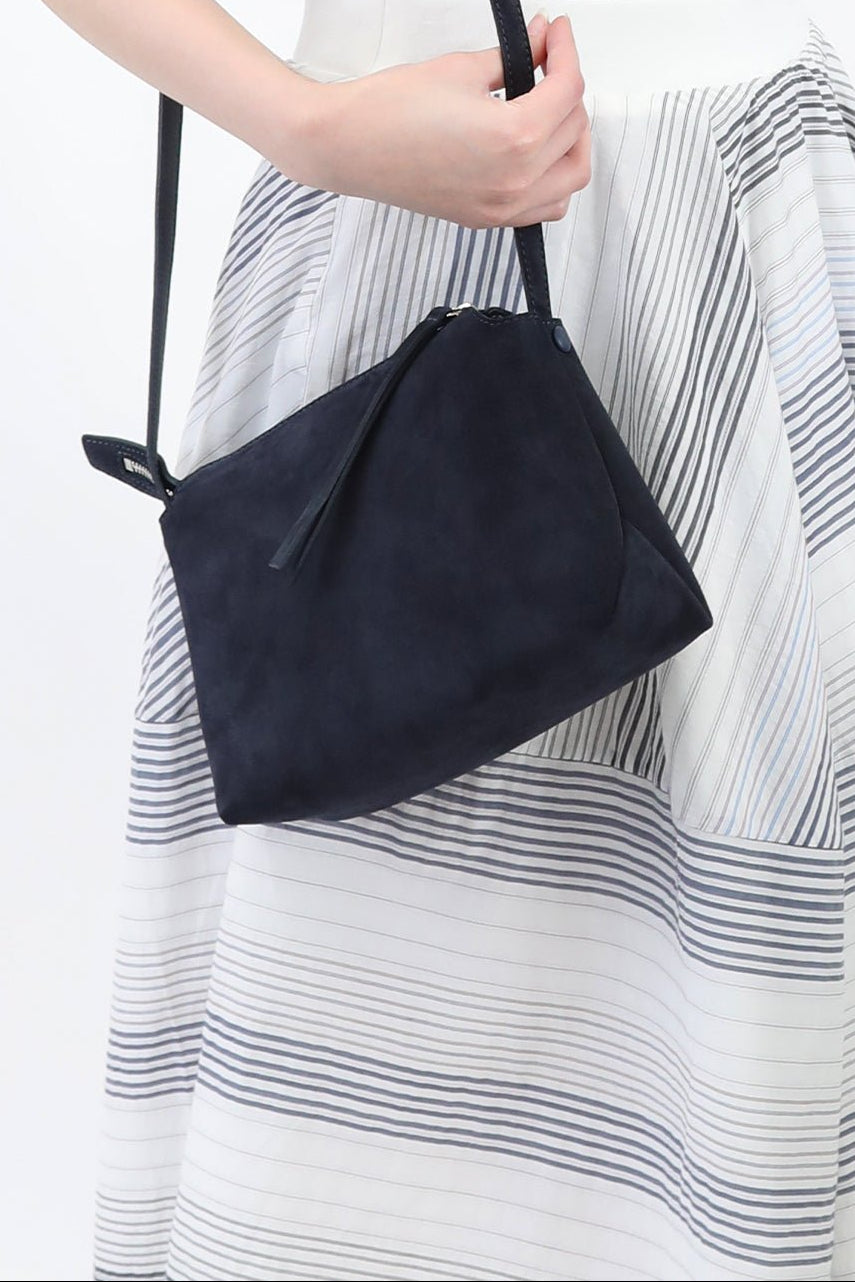 BRIDGET CROSSBODY SUEDE BAG IN NAVY - Jarbo
