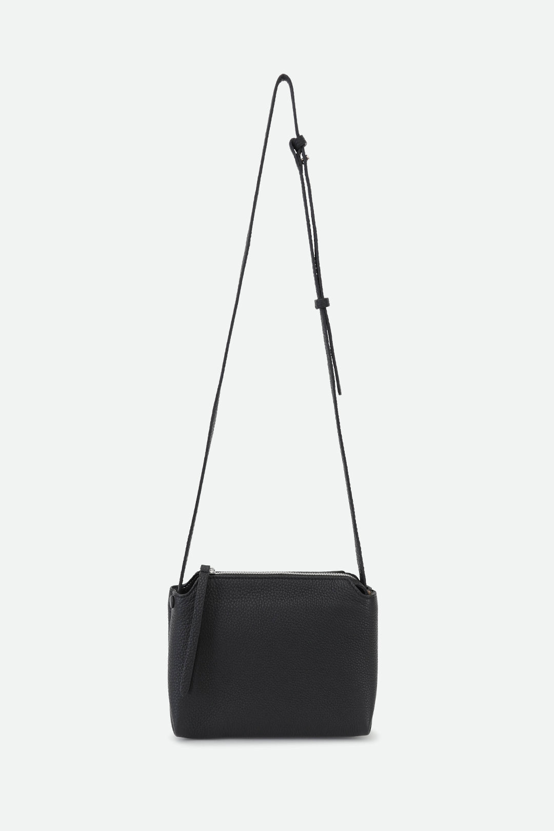 BRIDGET ITALIAN LEATHER CROSSBODY BAG IN BLACK - Jarbo