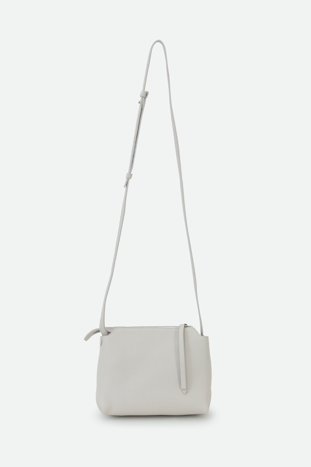 BRIDGET ITALIAN LEATHER CROSSBODY BAG IN BUTTER WHITE - Jarbo