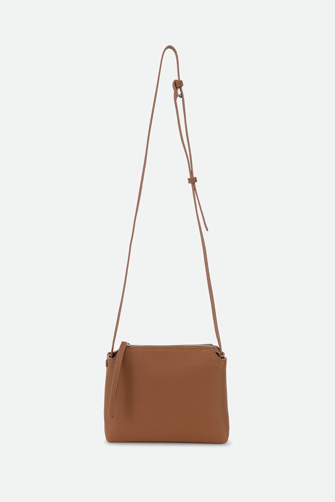 BRIDGET ITALIAN LEATHER CROSSBODY BAG IN NATURAL CUOIO - Jarbo