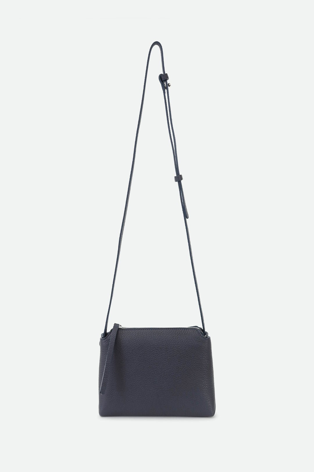 BRIDGET ITALIAN LEATHER CROSSBODY BAG IN NAVY - Jarbo