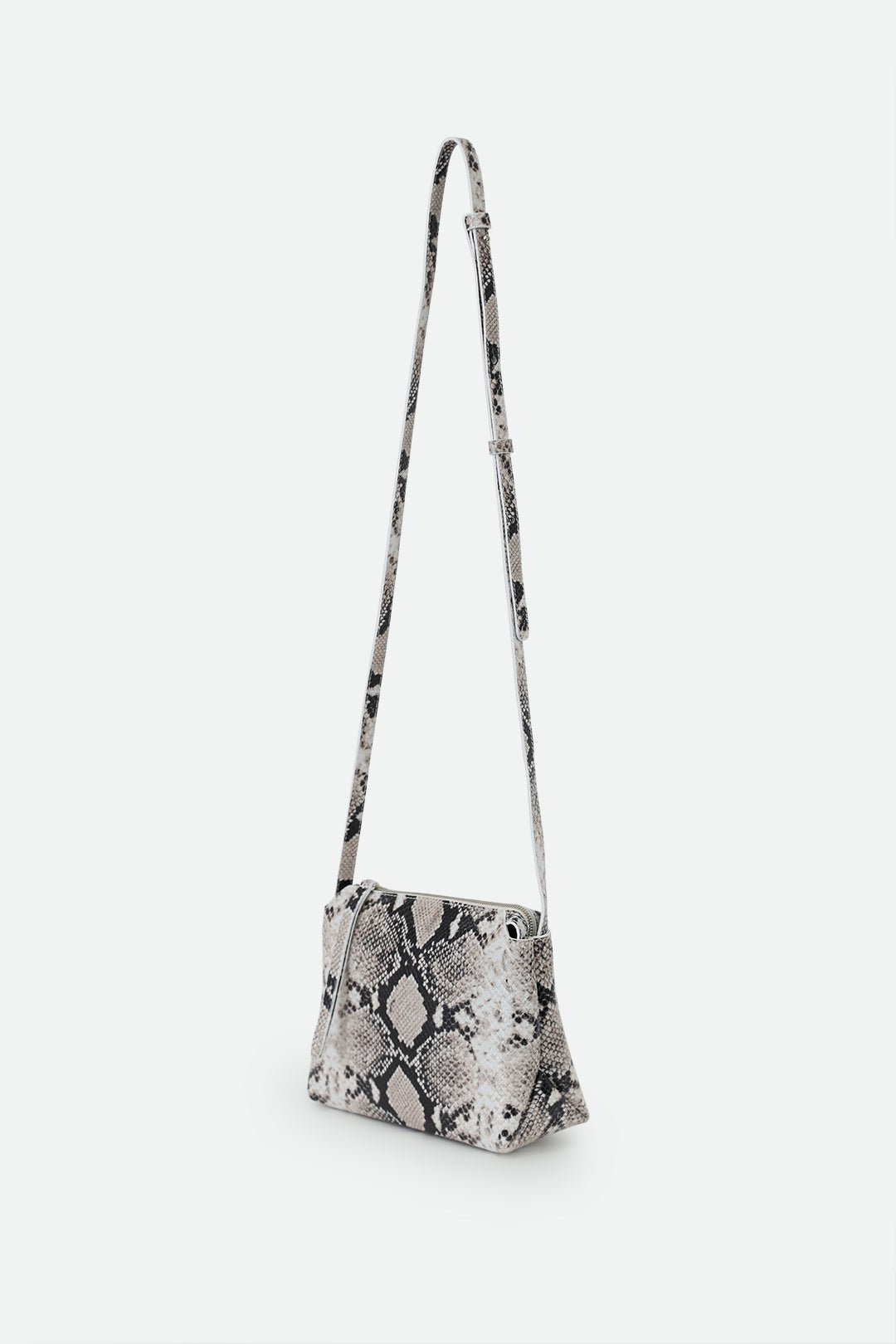 BRIDGET ITALIAN LEATHER CROSSBODY BAG IN SNAKE PRINT - Jarbo