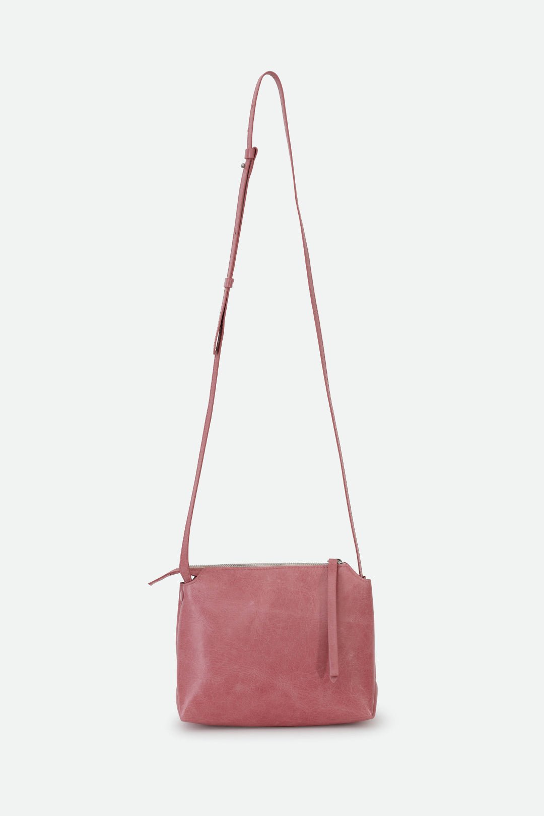 BRIDGET ITALIAN PATENT LEATHER CROSSBODY BAG IN PINK - Jarbo