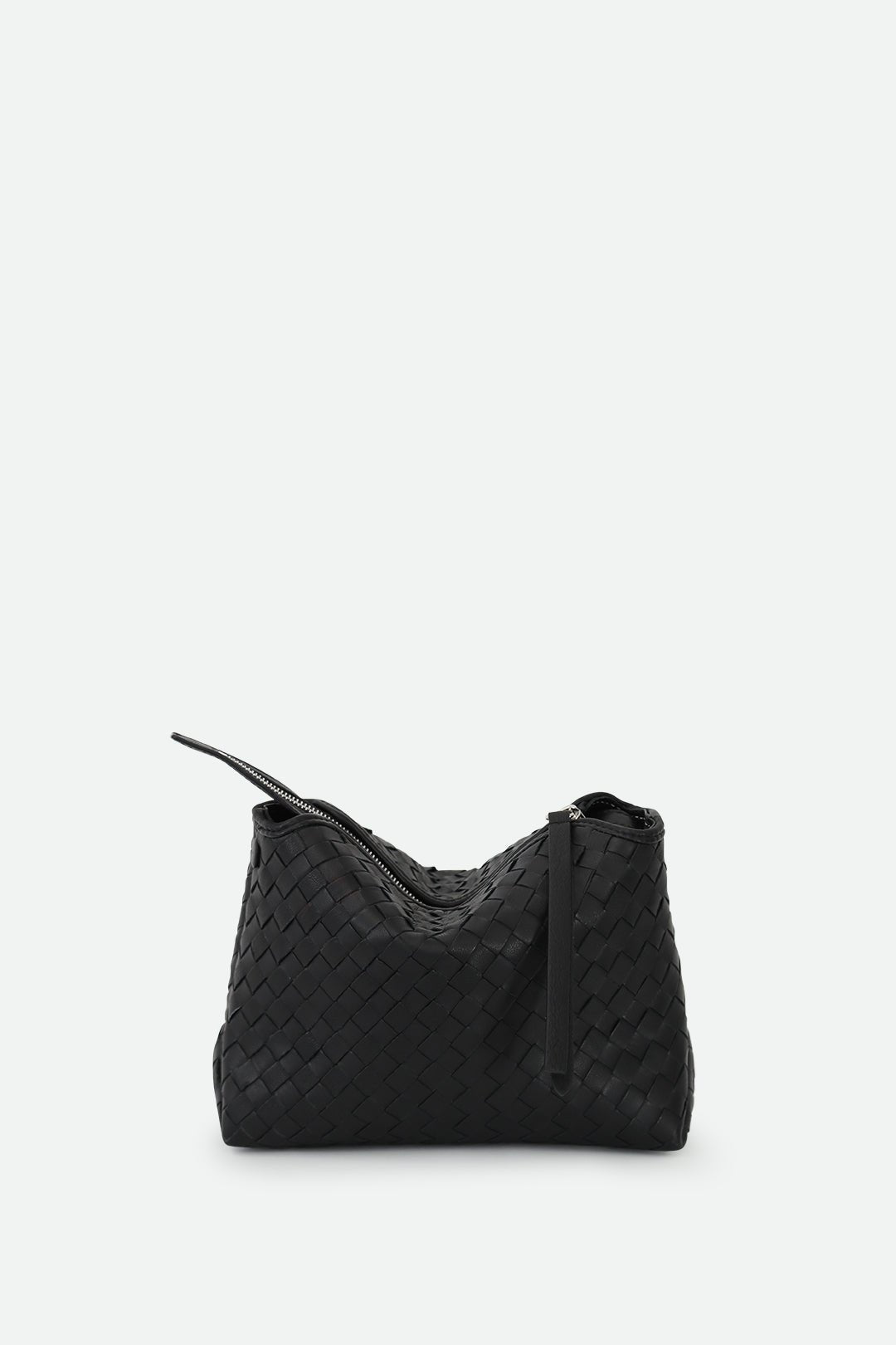 BRIDGET ITALIAN WOVEN CROSSBODY BAG IN BLACK - Jarbo