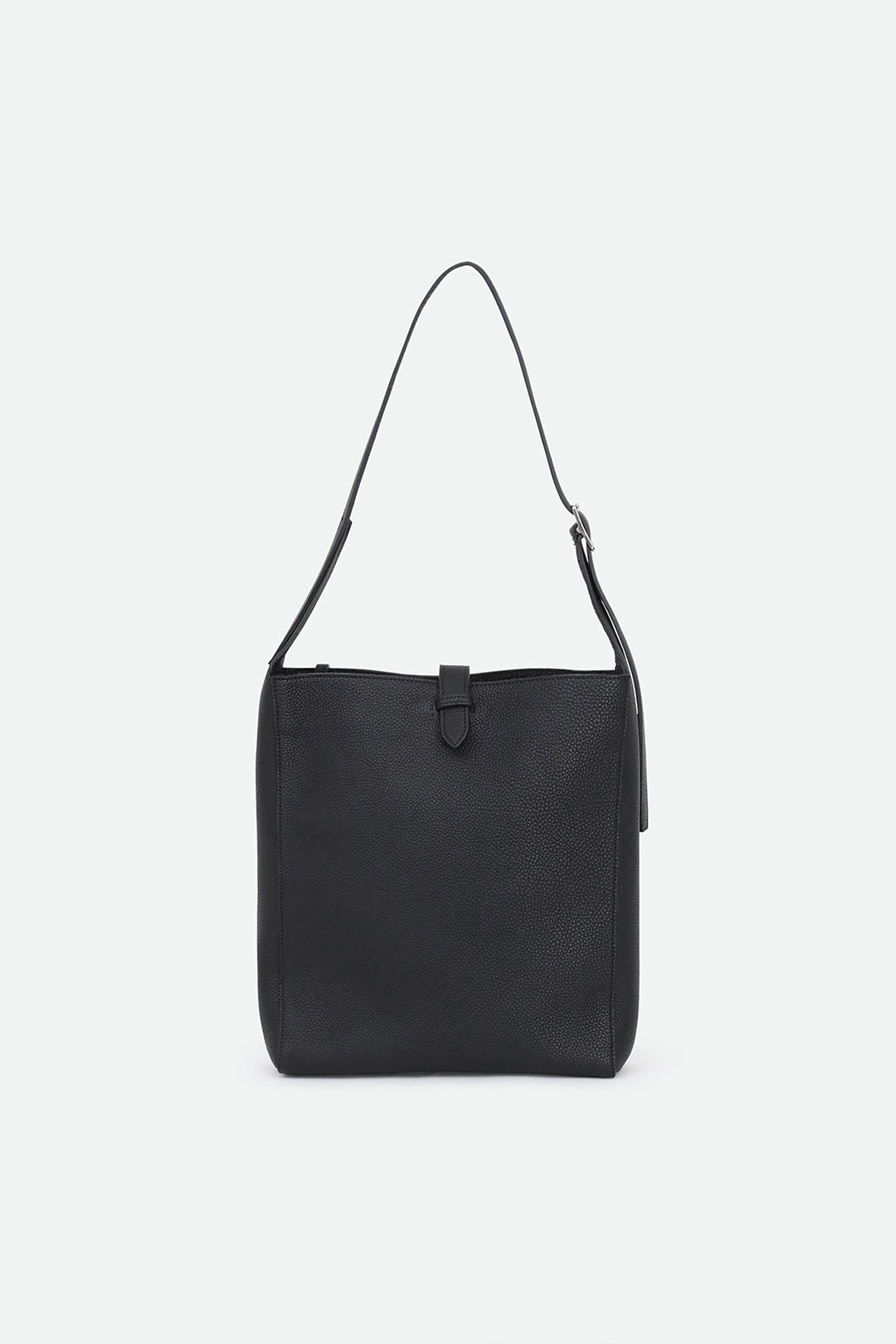 BRIO BUCKLE BAG IN ITALIAN CALFSKIN BLACK - Jarbo